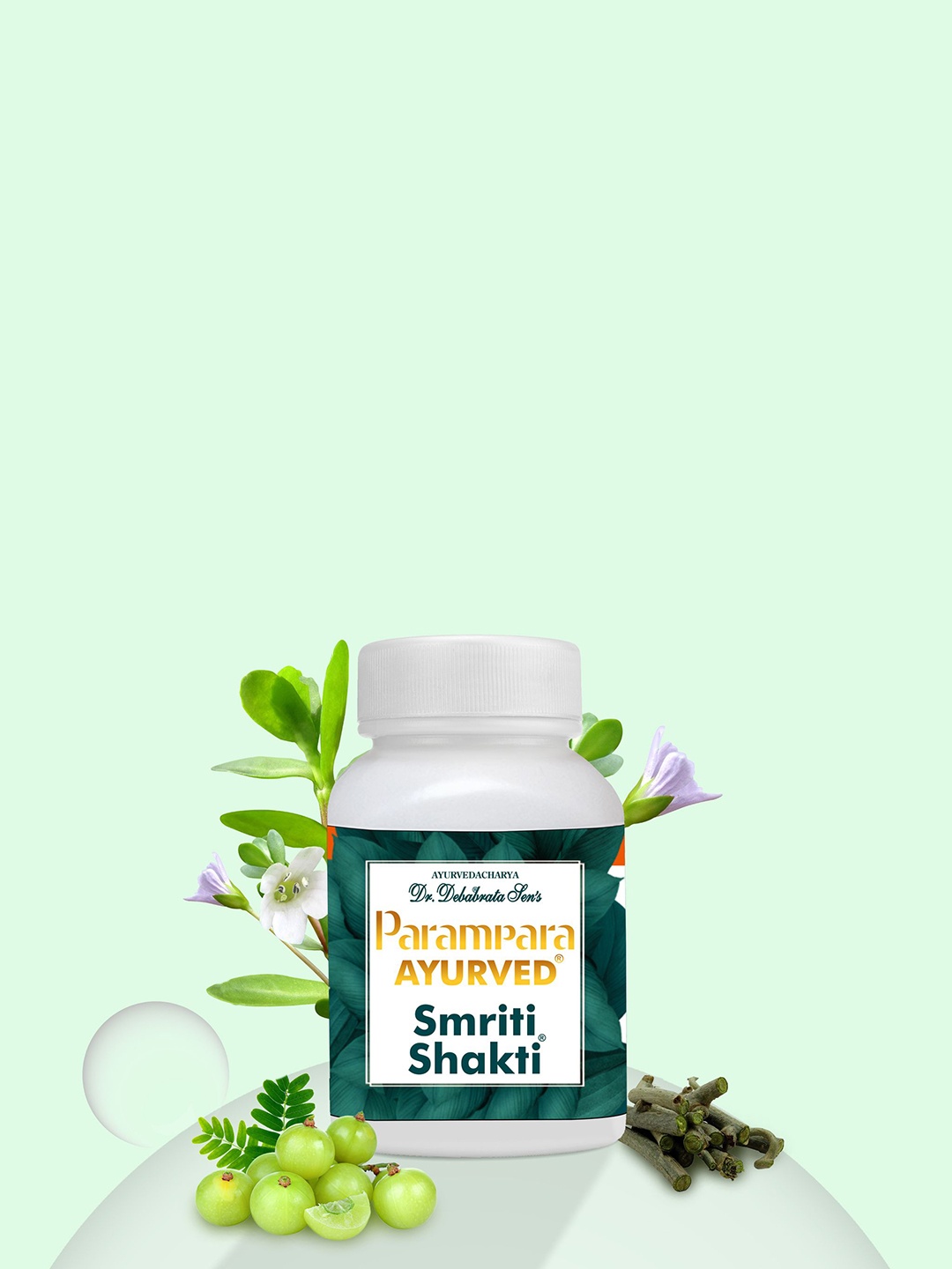 

Parampara Ayurved Smriti Shakti Capsules - 150 Capsules, Brown