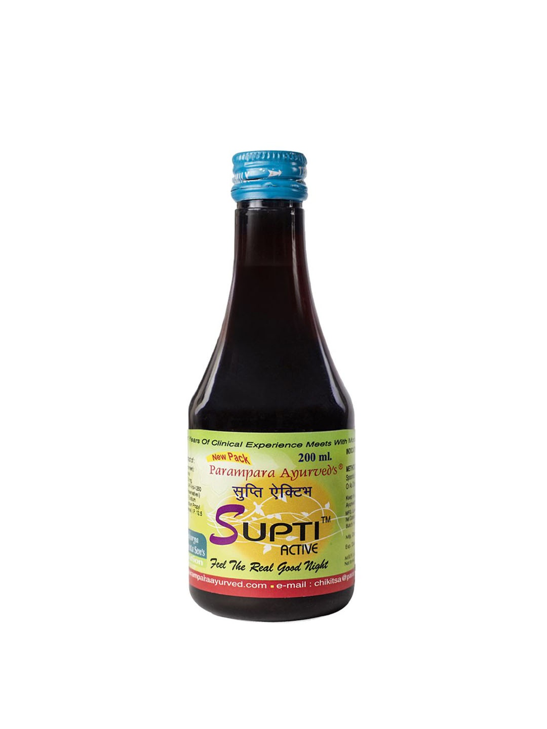 

Parampara Ayurved Supti Active Syrup For Calm and Sleep - 200 ml, Brown