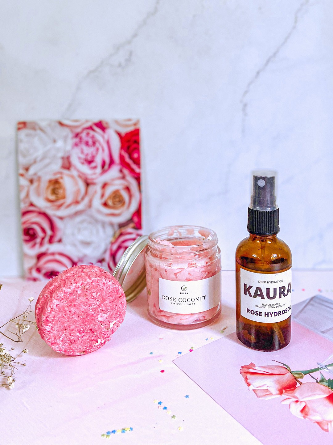

KAURA Rose Hydrosol For Deep Hydration - 50 ml, Transparent