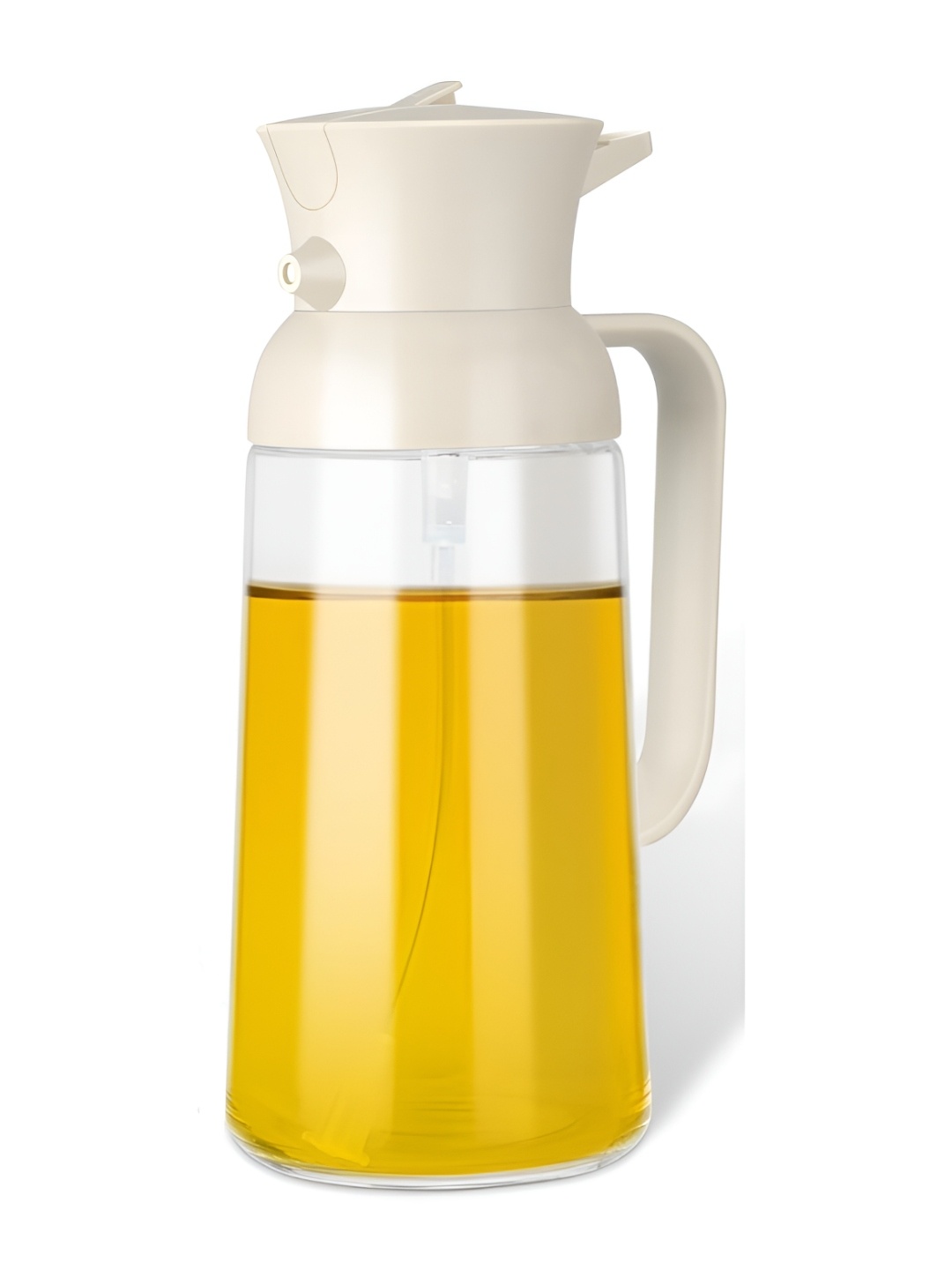 

We3 White Glass Dishwasher Safe Oil Dispenser