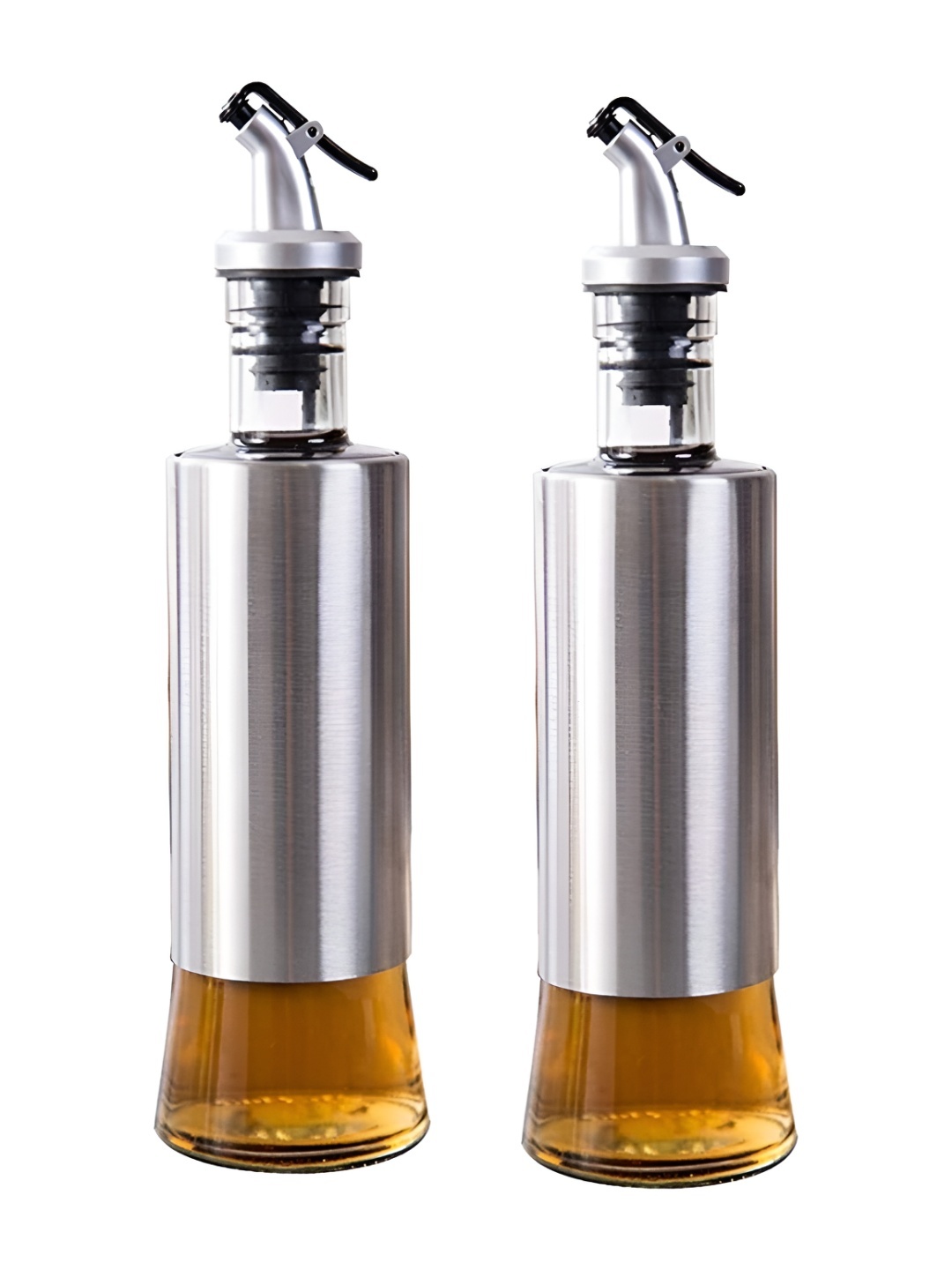 

We3 Grey 2 Pieces Glass Dishwasher Safe Oil Dispenser