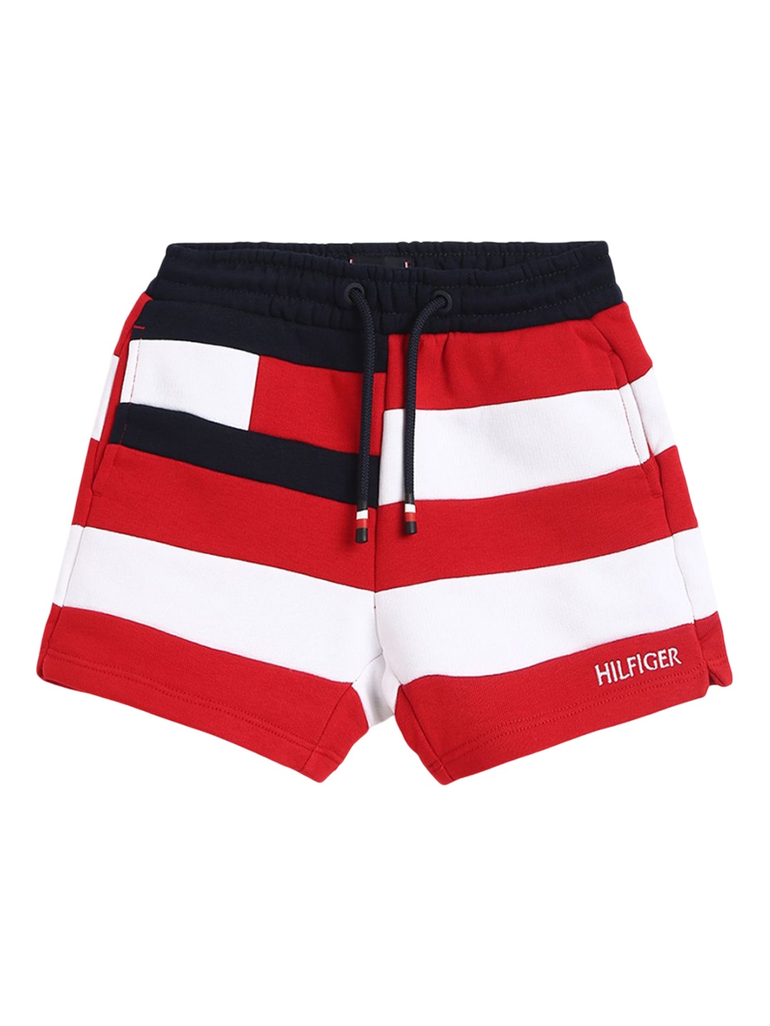 

Tommy Hilfiger Boys Striped Shorts, Red