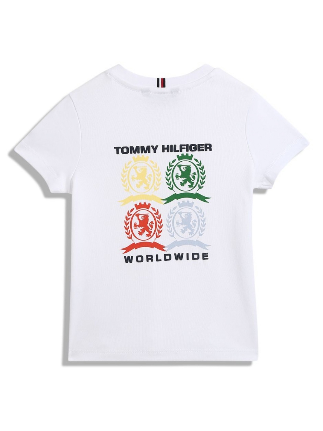 

Tommy Hilfiger Boys Typography Printed Round Neck Cotton T-shirt, White