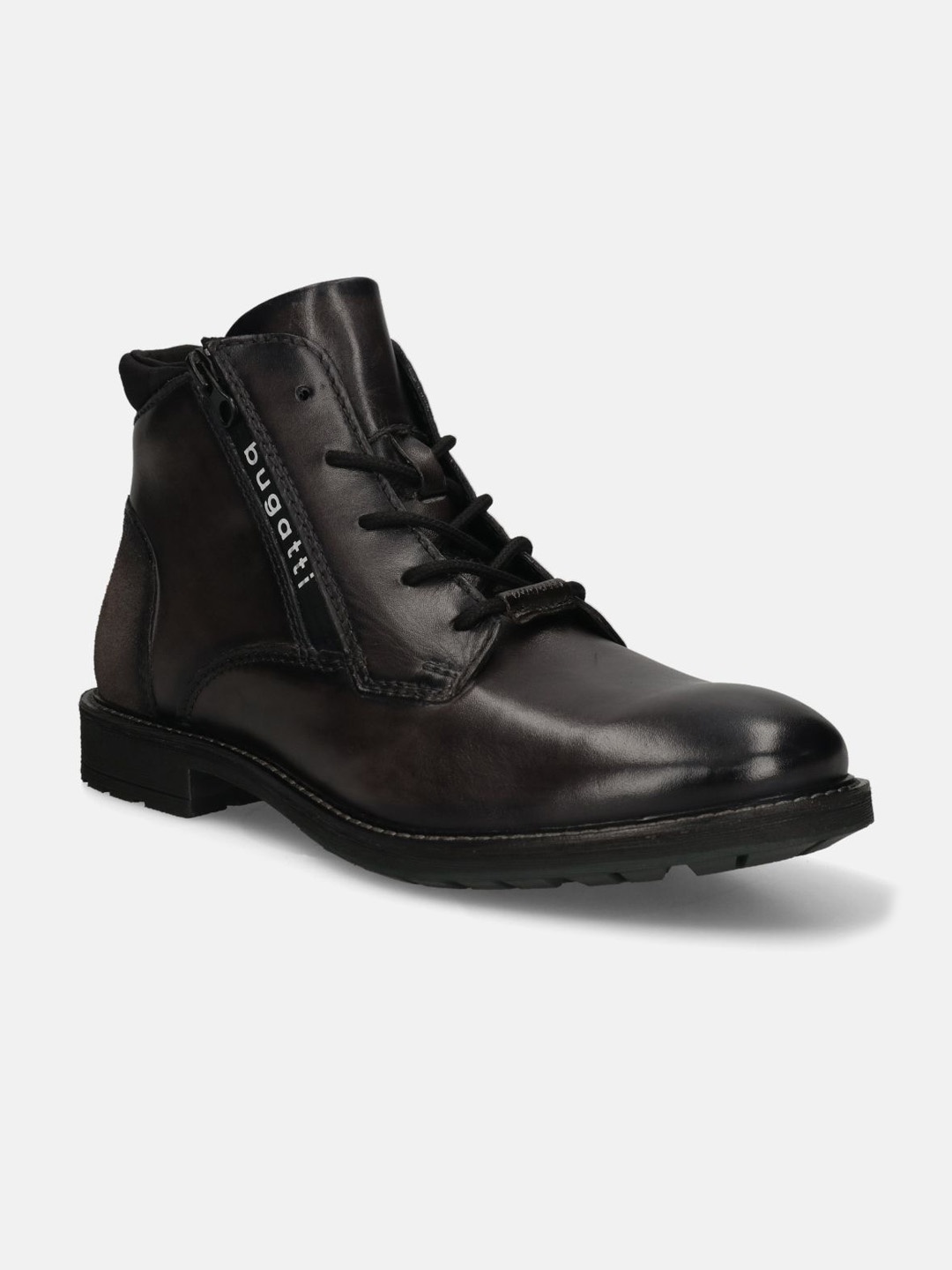 

Bugatti Lobo Comfort Men Leather Lobo Comfort Wide Ankle Boots, Grey