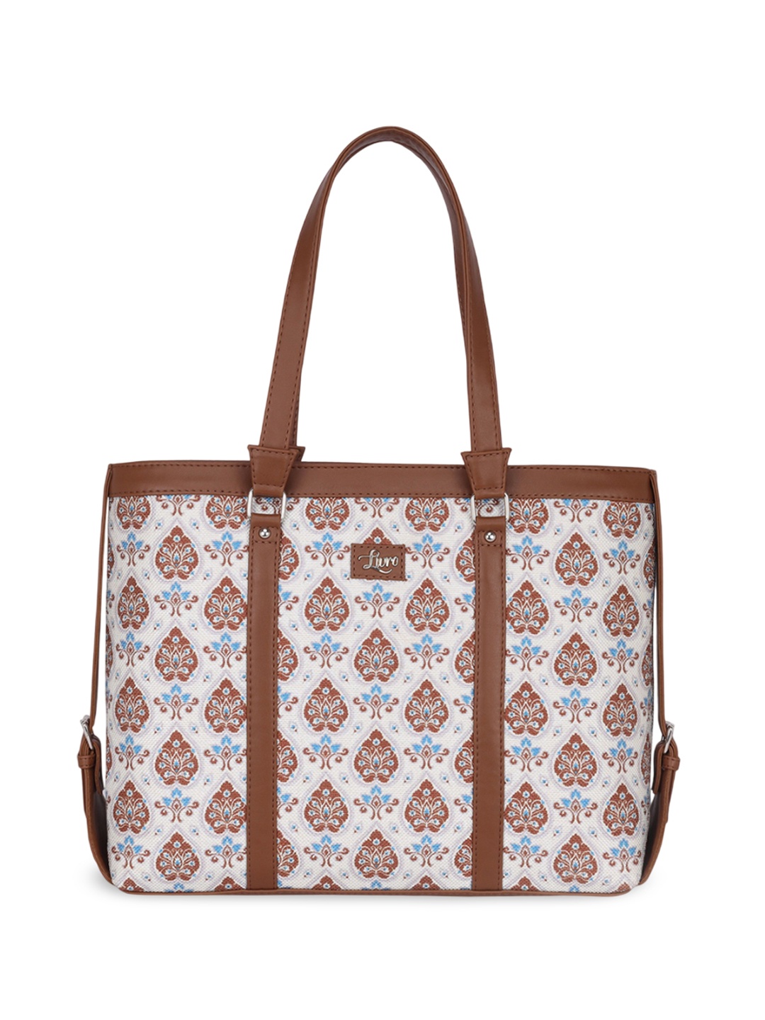

LIVRO Women Ethnic Motifs Printed Structured Shoulder Bag, Brown