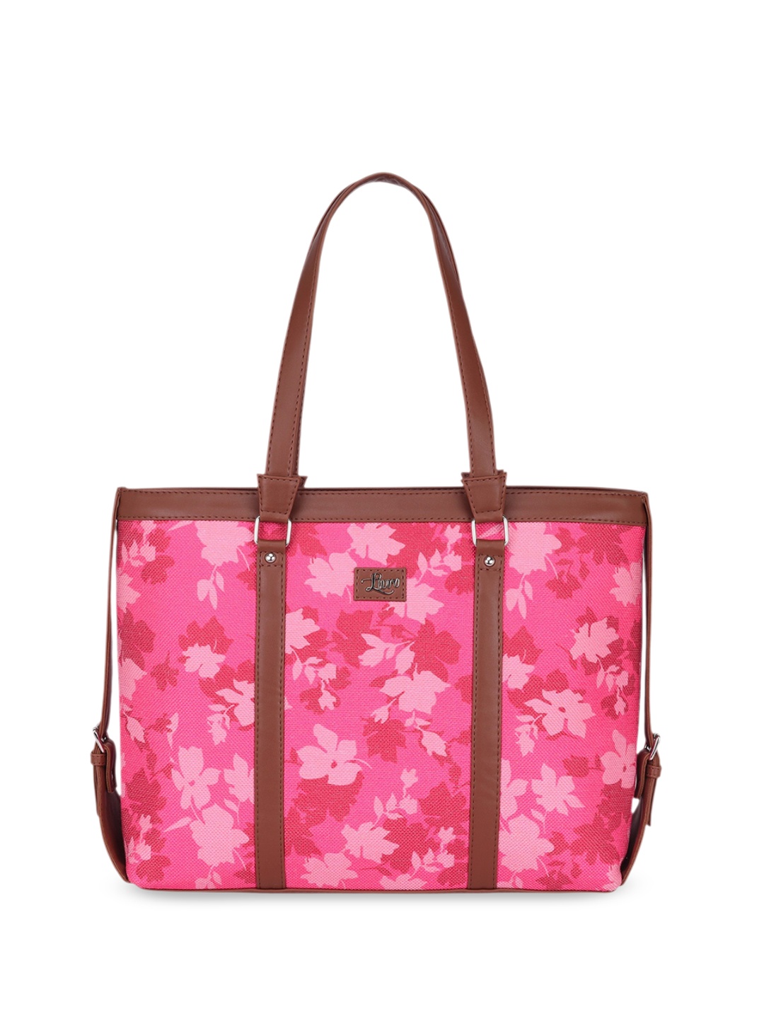 LIVRO Women Floral Printed Shoulder Bag, Pink