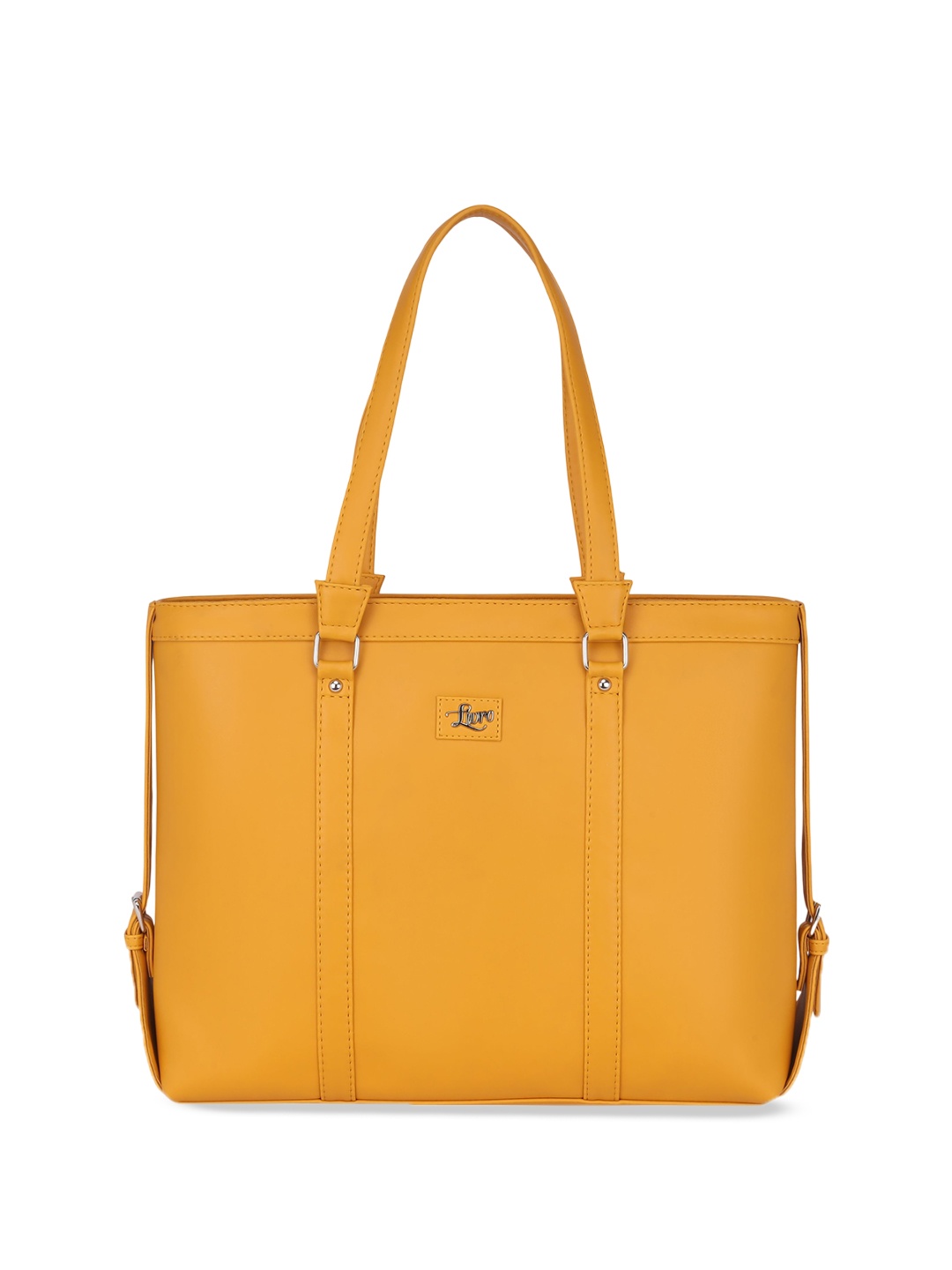 

LIVRO Women Solid Shopper Shoulder Bag, Yellow
