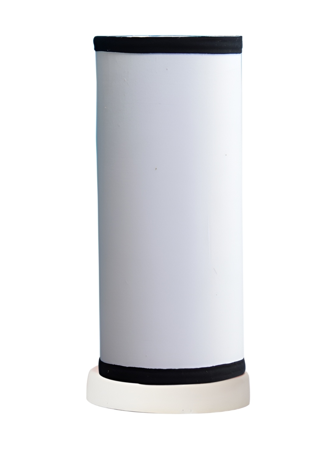 

Aura White Wood Cylindrical Shaped Table Lamp