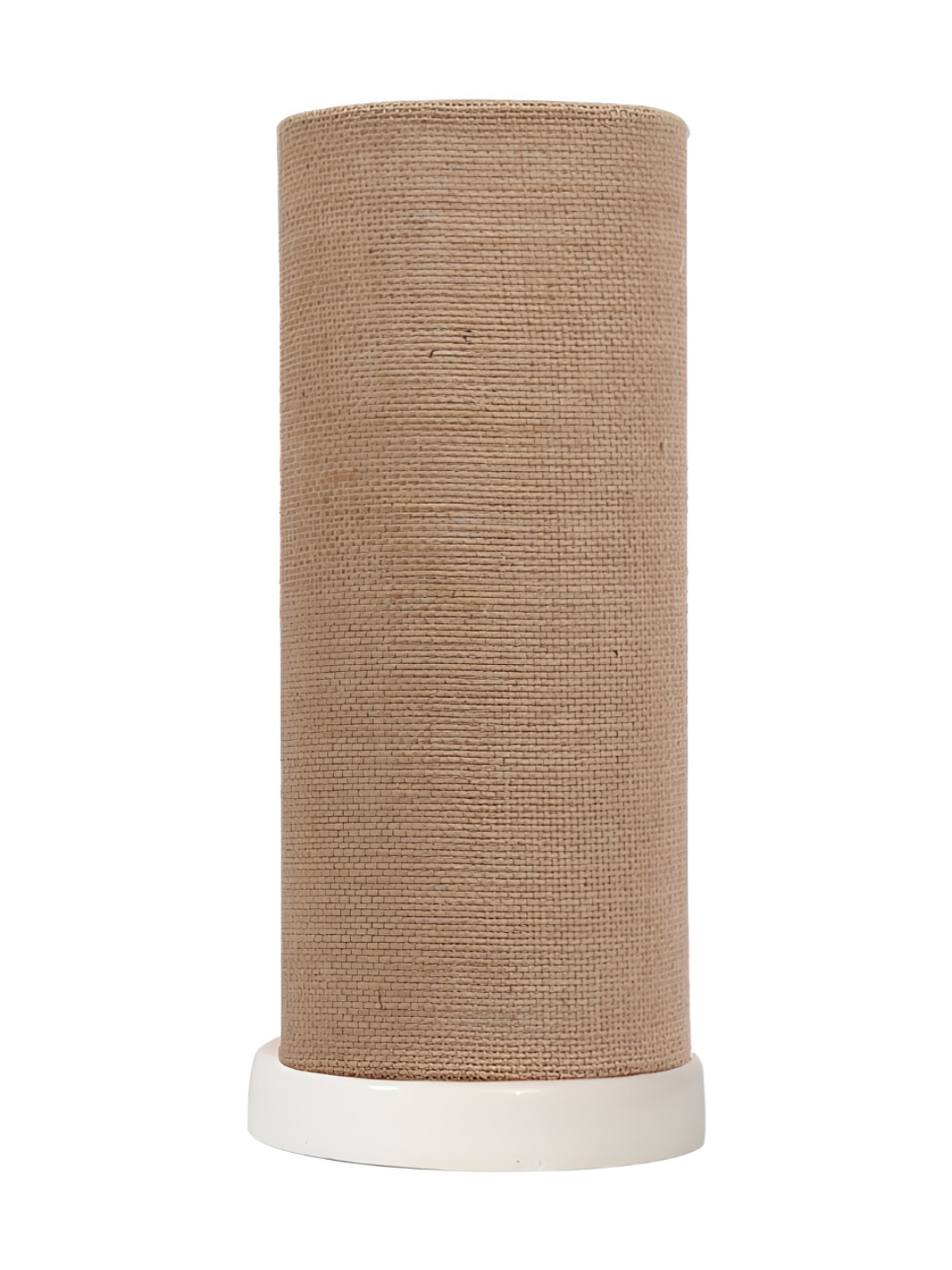 

Aura Beige Textured Wood Traditional Cylindrical Shaped Table Lamp