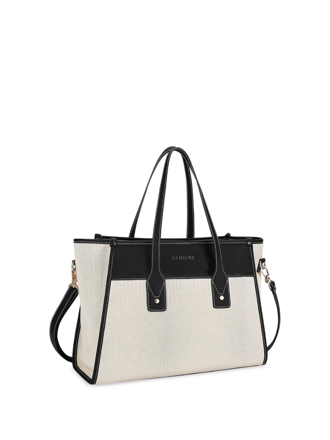 

LA ELLORE Women Solid Shopper Shoulder Bag, Black