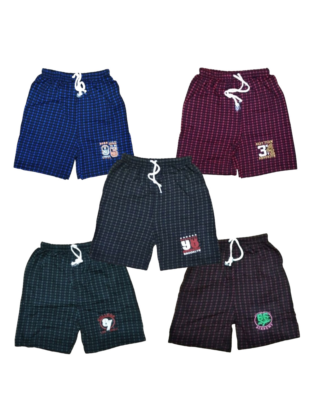 

Seyor Unisex Kids Checked Outdoor Shorts, Multi