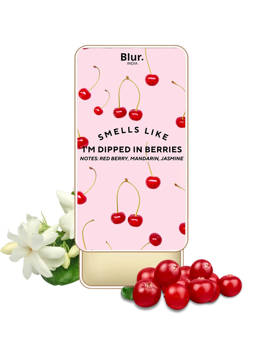 

BLUR INDIA Women Smells Like A Im Dipped In Berries Alcohol Free Solid Perfume - 10 g, Transparent