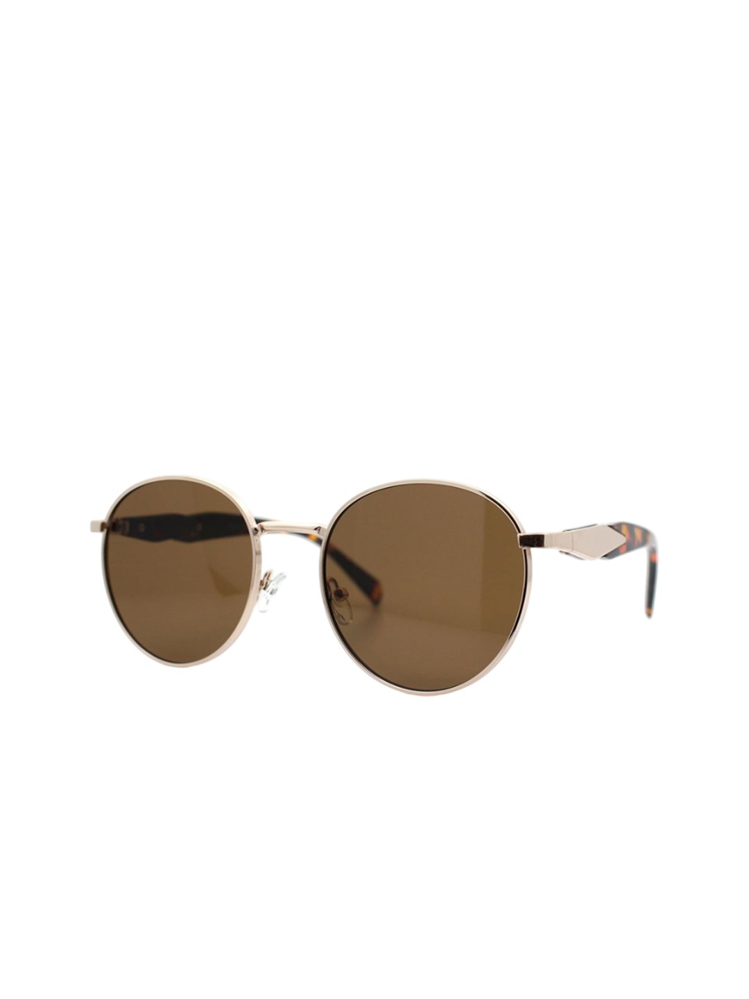 

HASHTAG EYEWEAR Unisex Oval Sunglasses with UV Protected Lens, Brown