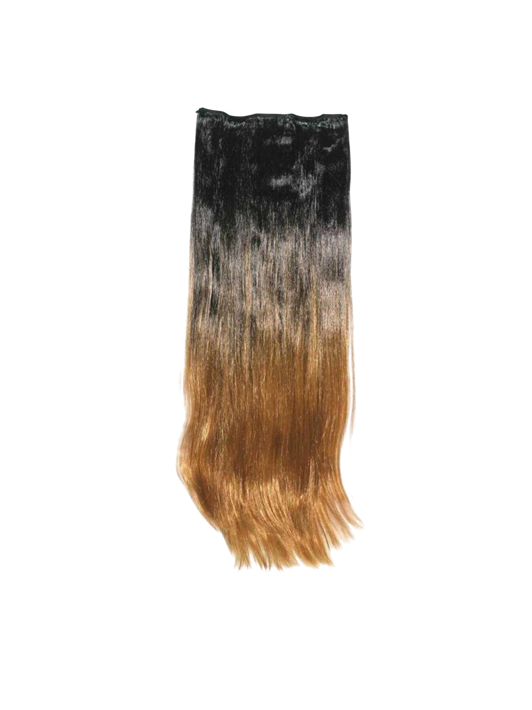 

CRIBE Clip-In Straight Hair Extension - Golden & Black - 24 Inch, Gold