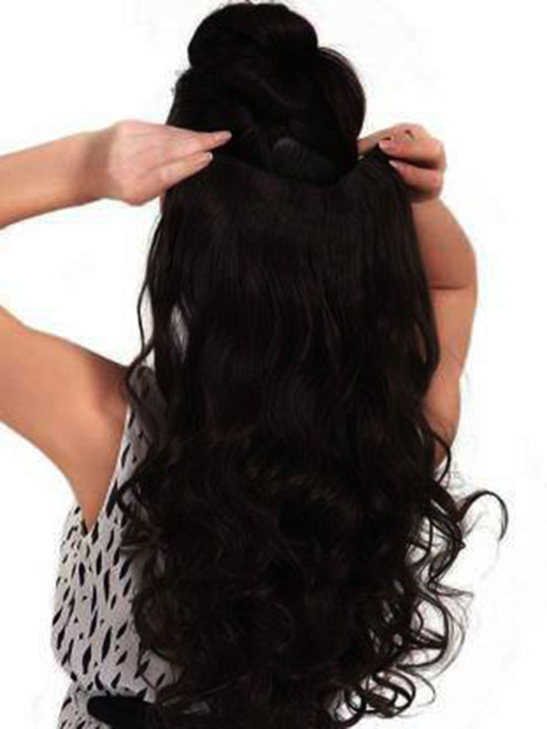 

CRIBE Clip-In Curly Locks Hair Extension - Black - 20 Inch