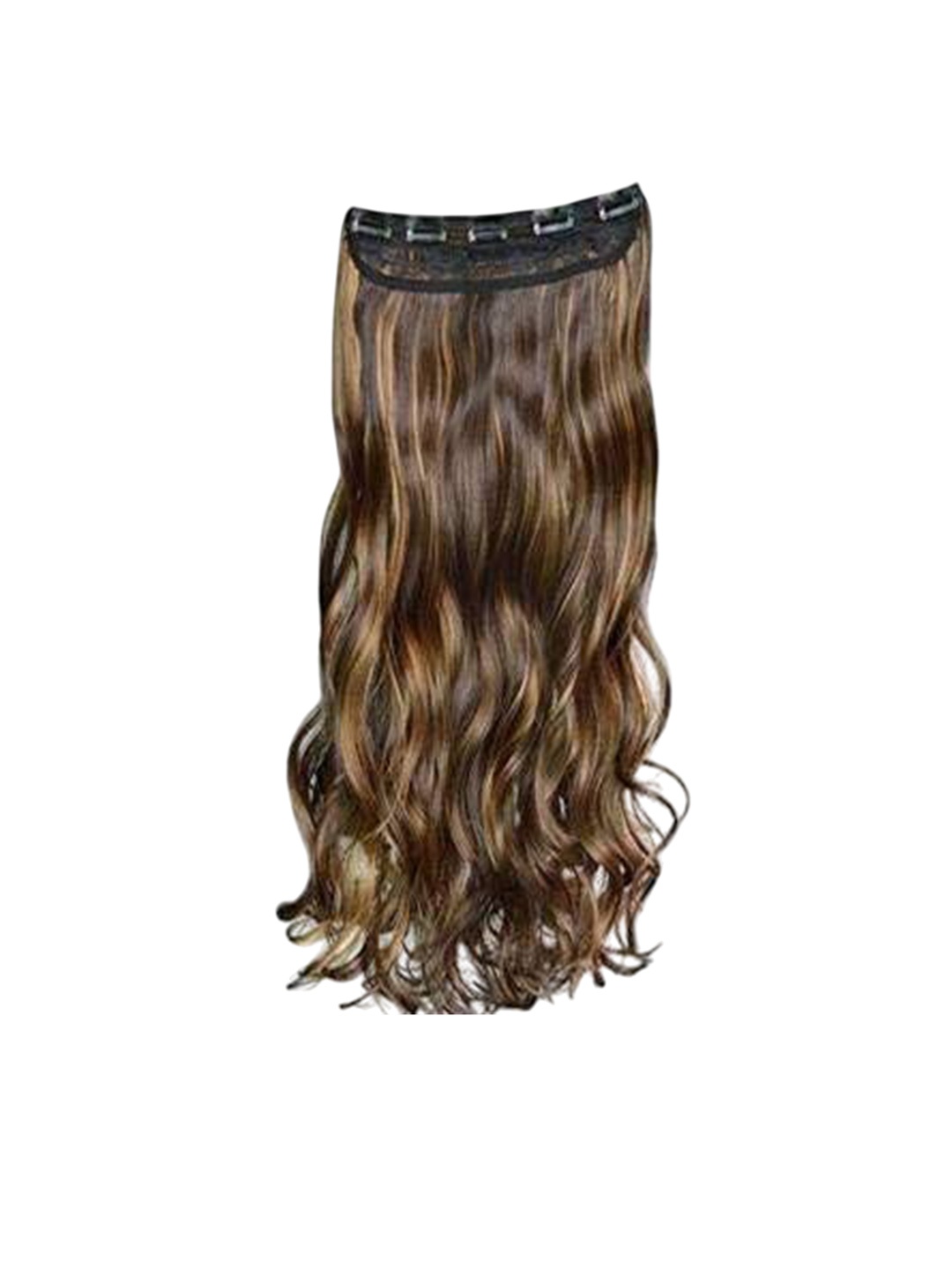 

CRIBE Clip In Wavy Locks Hair Extension - Highlight - 28 Inch, Gold