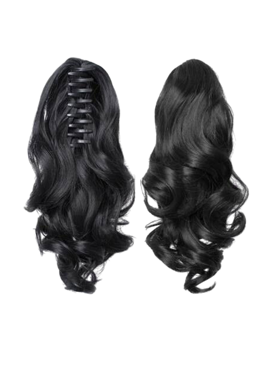 

CRIBE Clip-In Wavy Ponytail Hair Extension - Black - 20 Inch