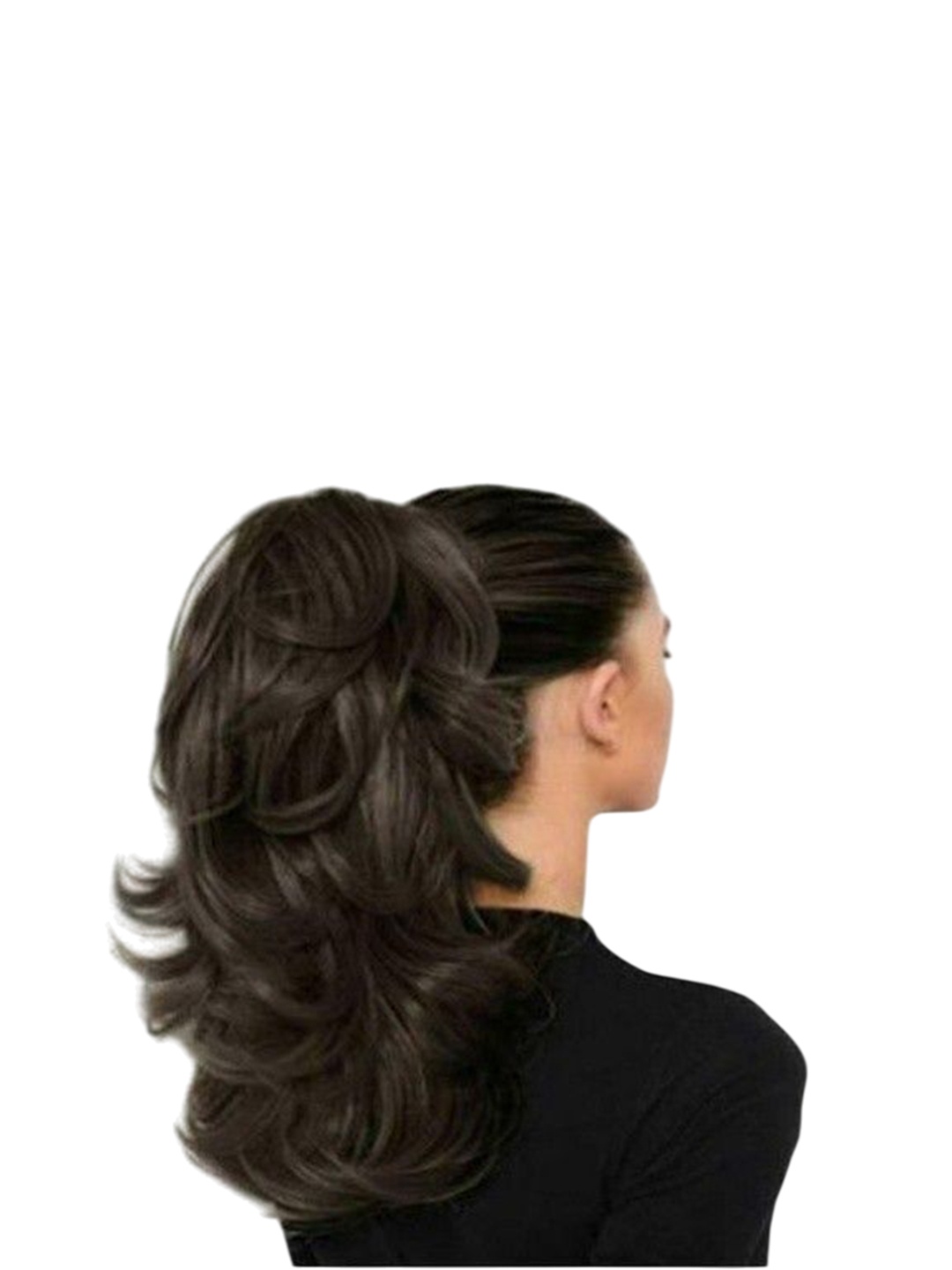 

CRIBE Clip-In Wavy Ponytail Hair Extension - Brown - 20 Inch