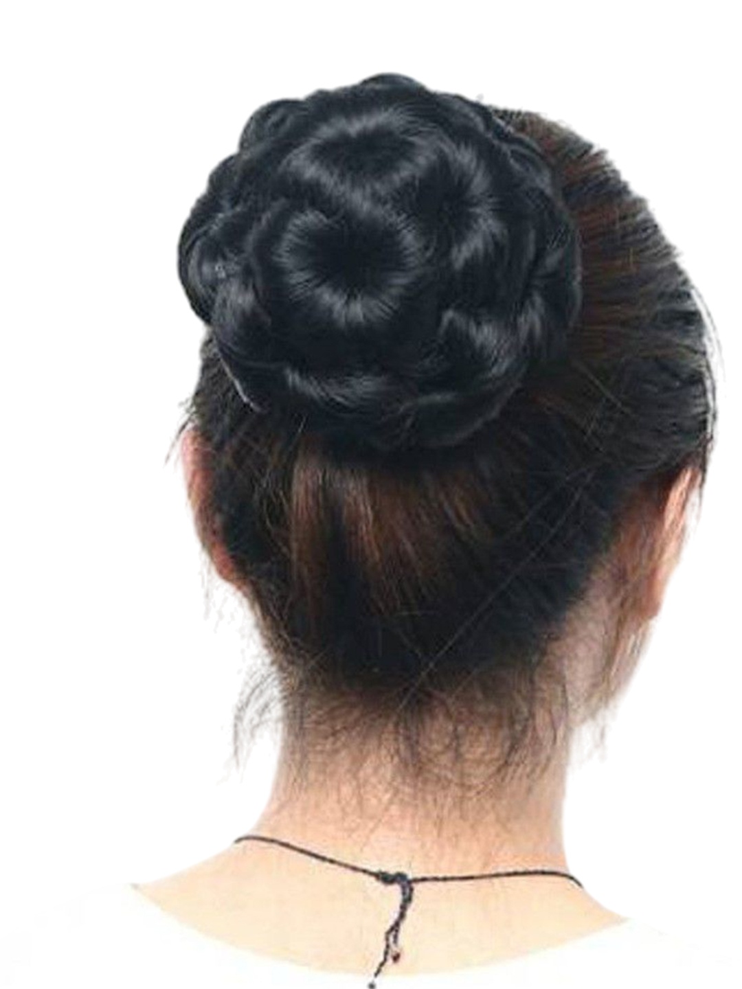

CRIBE Clip-In Curly Bun Hair Extension - Black - 6 Inch