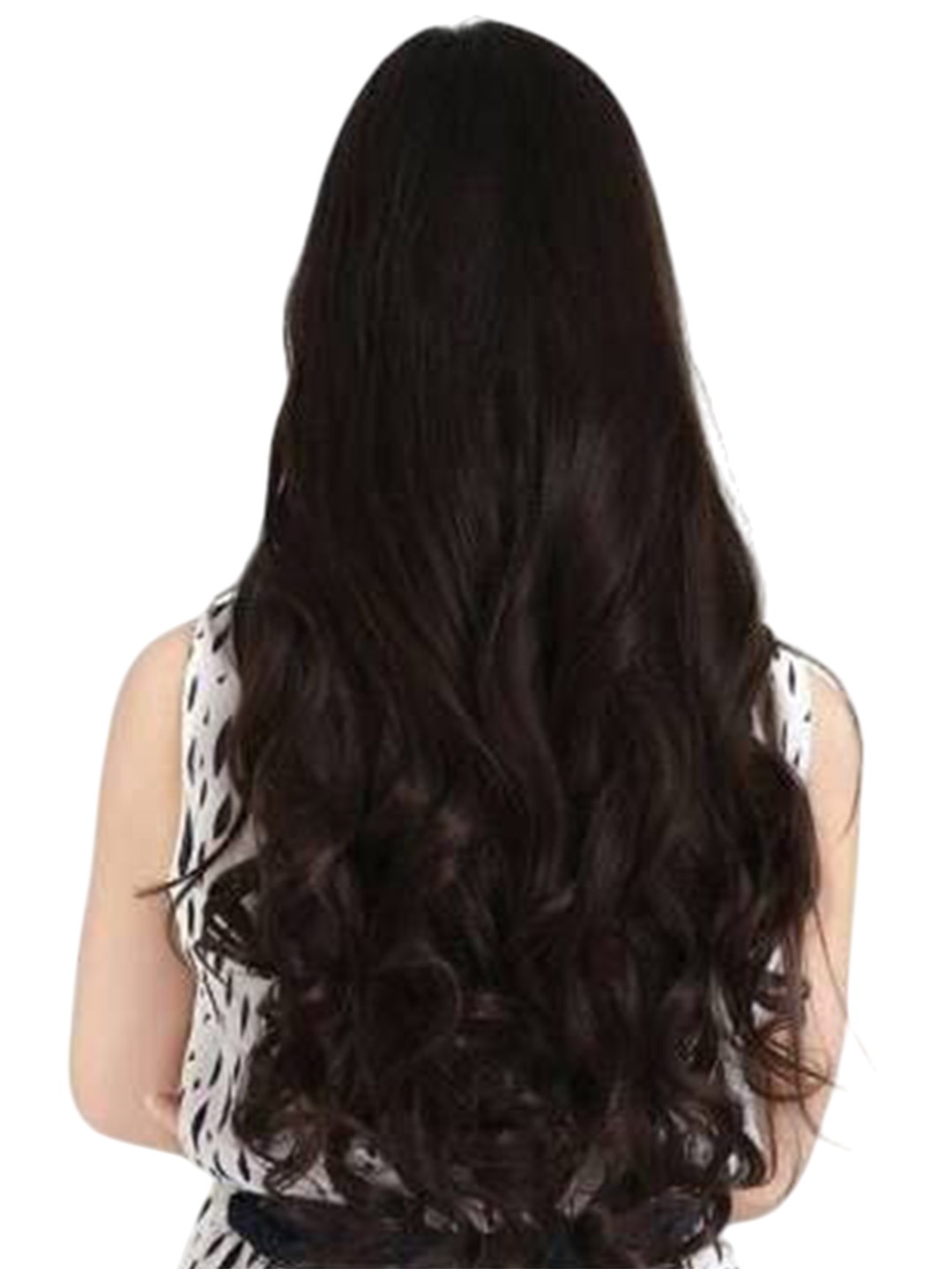 

CRIBE Clip-In Straight Scalp Topper Hair Extension - Brown -24 Inch