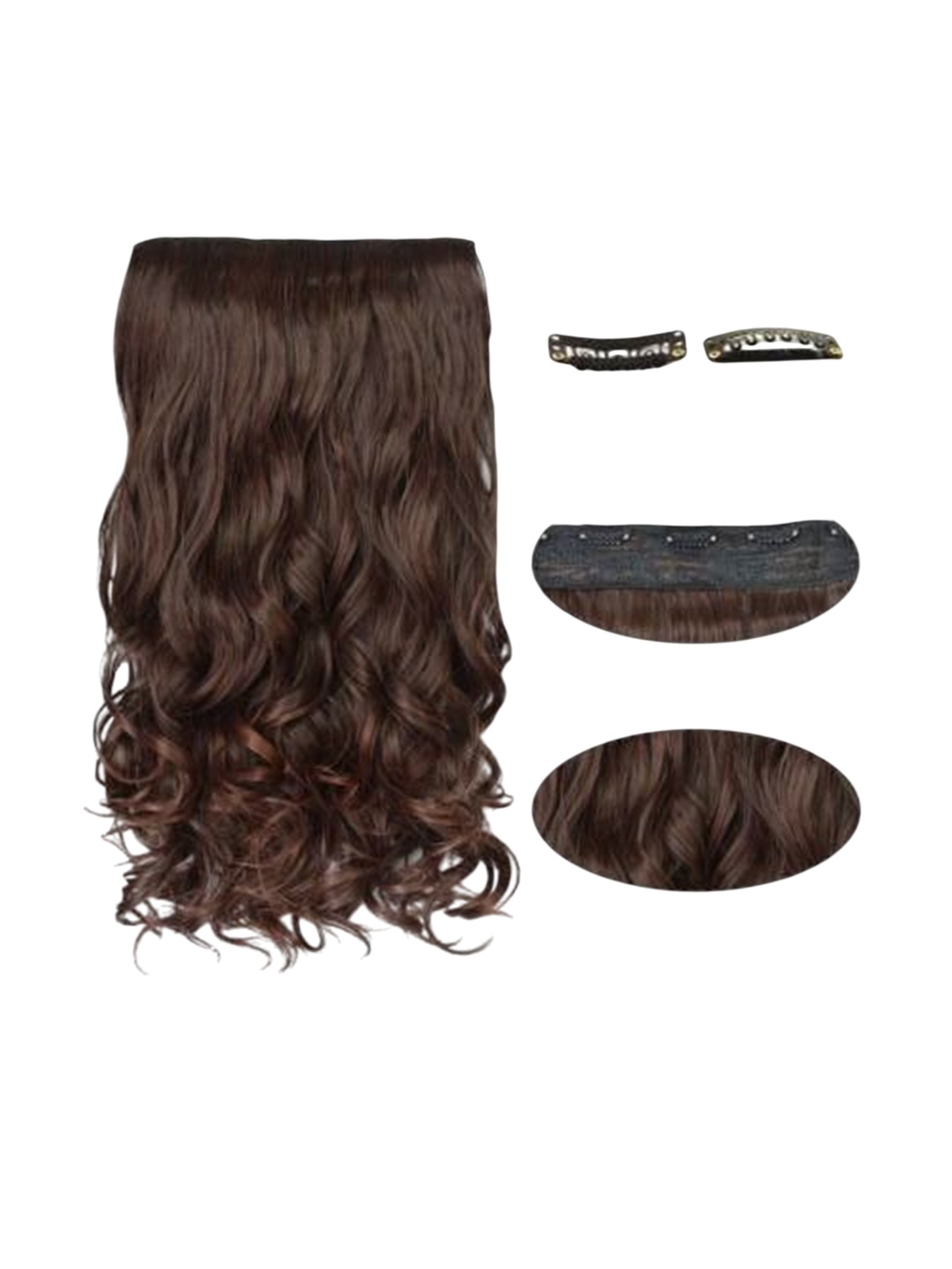 

CRIBE Clip-In Wavy Locks Hair Extension - Black - 20 Inch