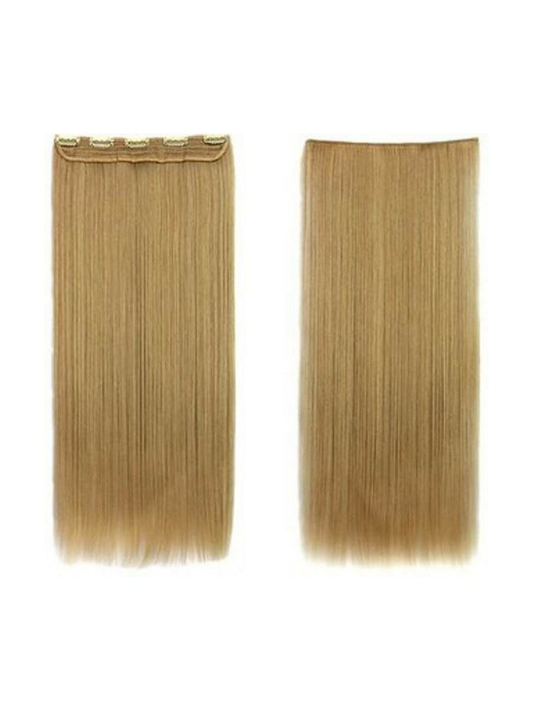 

CRIBE Clip-In Straight Locks Hair Extension - Brown- 24 Inch, Gold