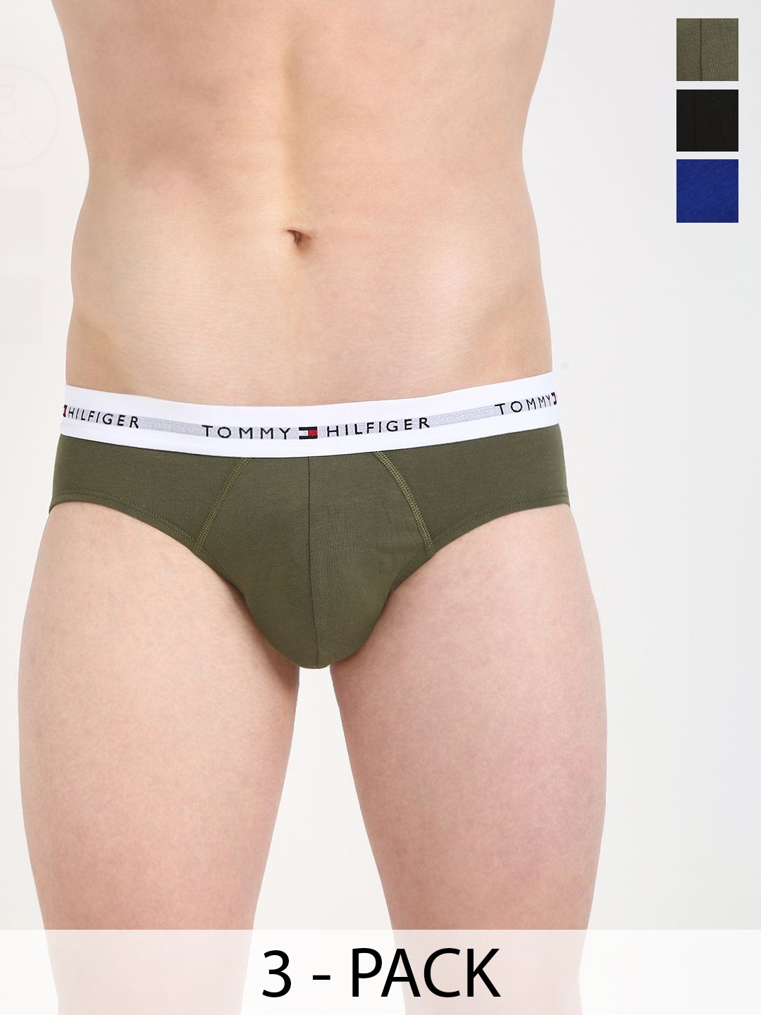 

Tommy Hilfiger Men Pack Of 3 Hipster Briefs S25HMUW080, Blue