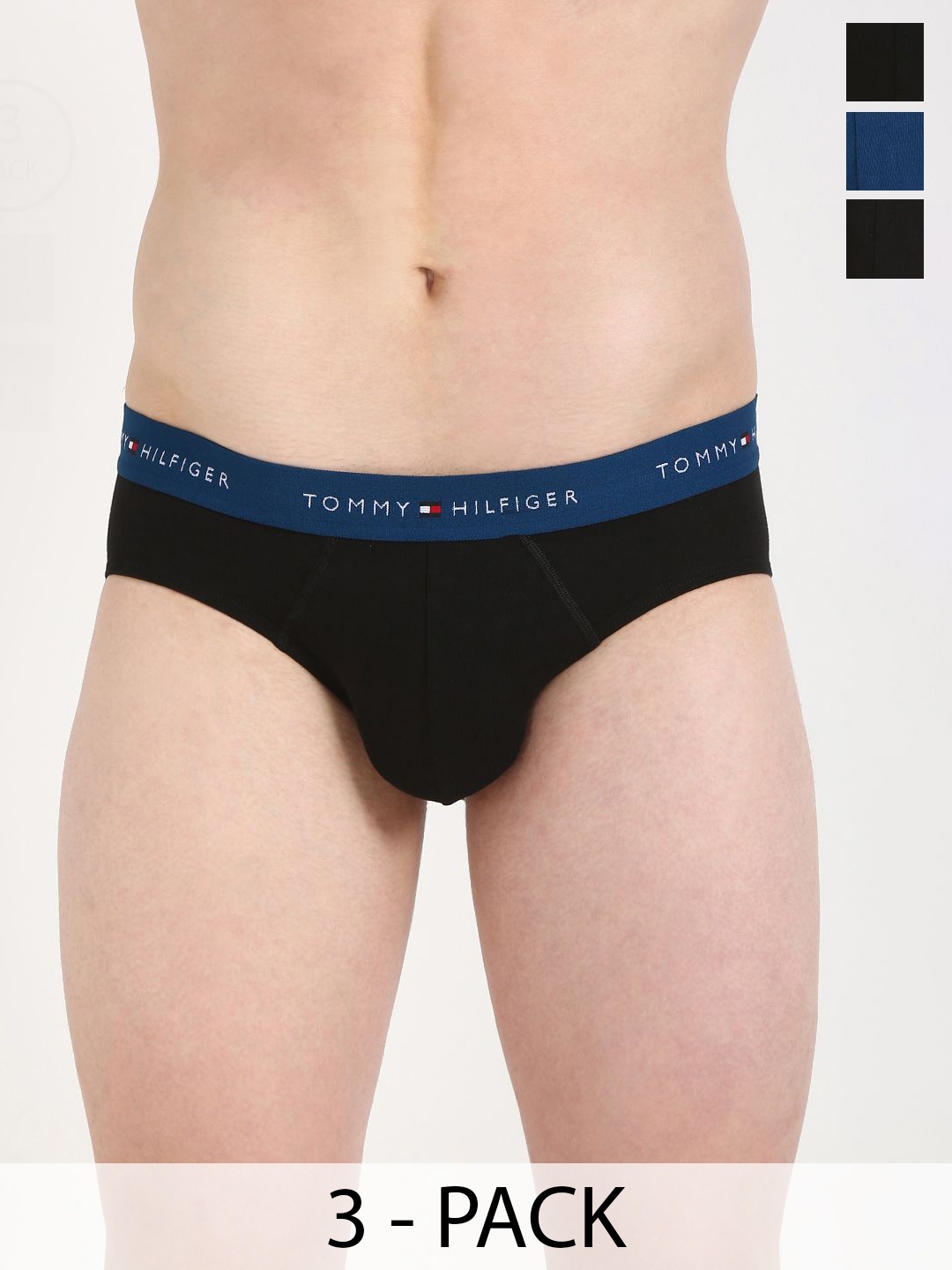 

Tommy Hilfiger Men Pack Of 3 Basic Briefs S25HMUW078, Black