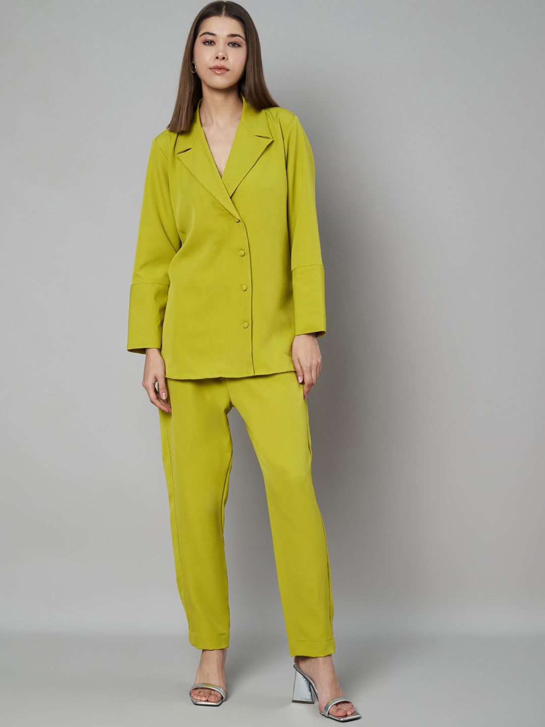 

Moda Rapido Notched Lapel Blazer & Trousers, Green