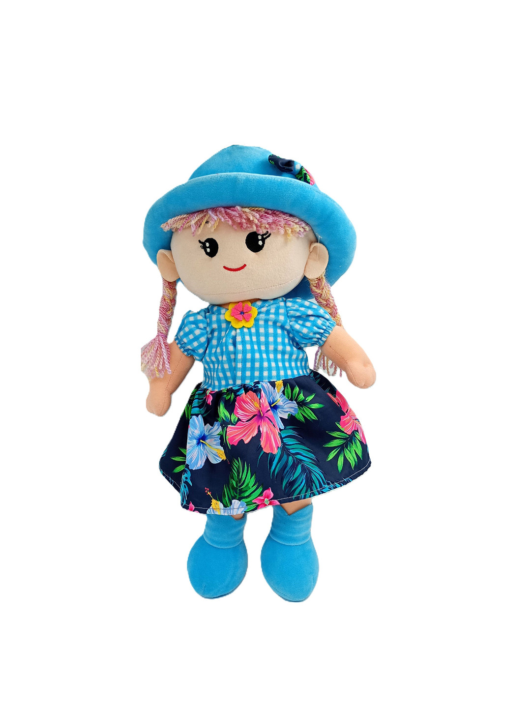 

Natkhat Girls Soft Doll with Cap, Blue