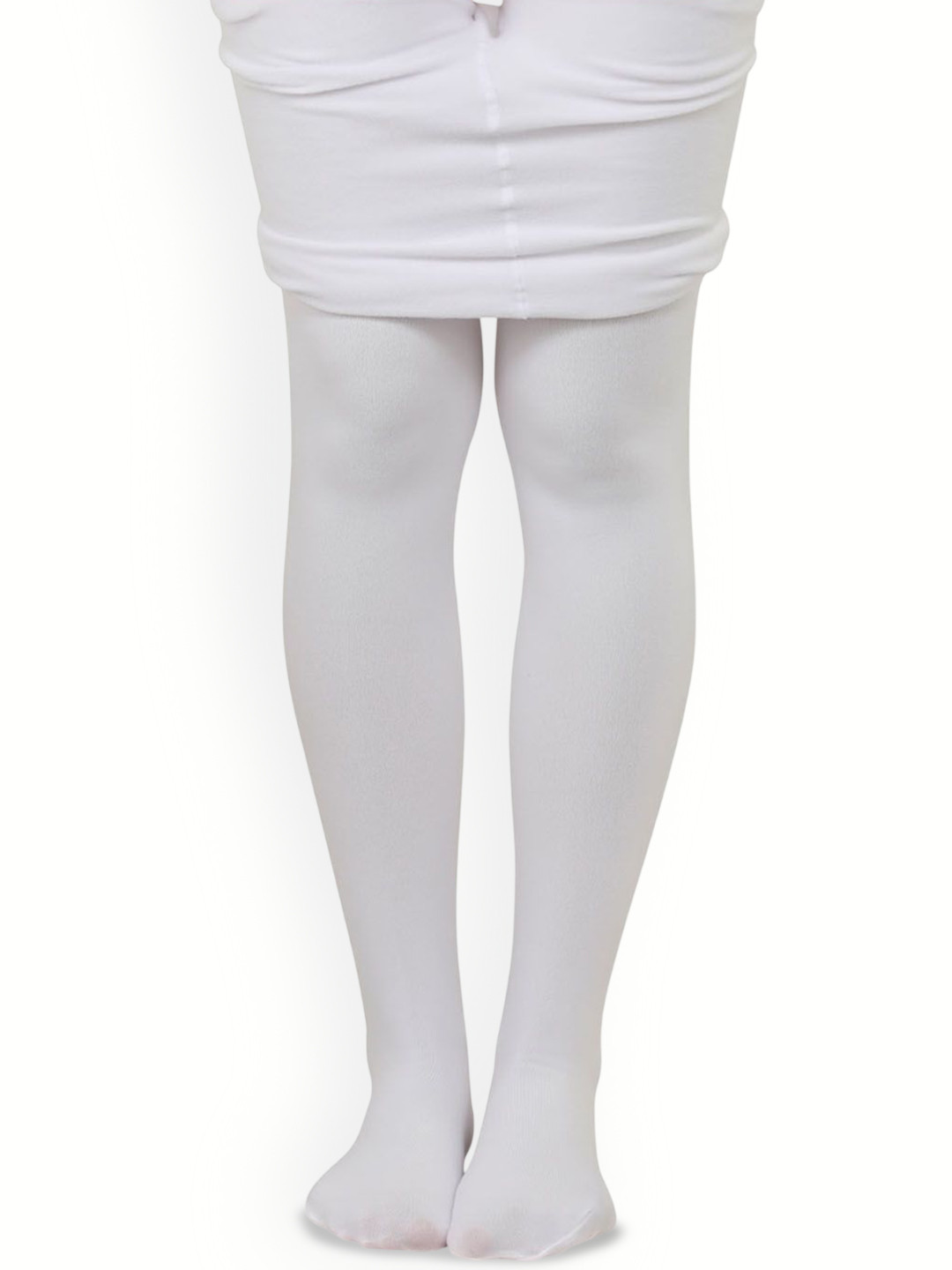 

Bonjour Girls Velvet Stretchable Thermal Bottom, White