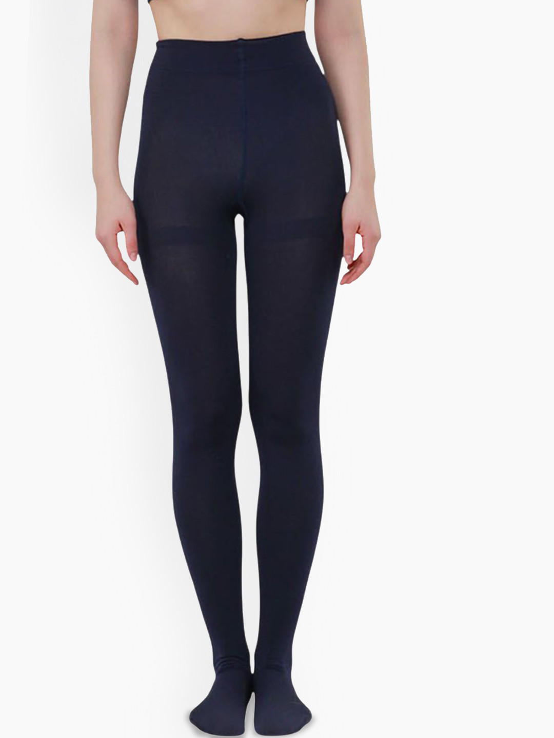 

Bonjour Girls Velvet Stretchable Thermal Bottom, Navy blue
