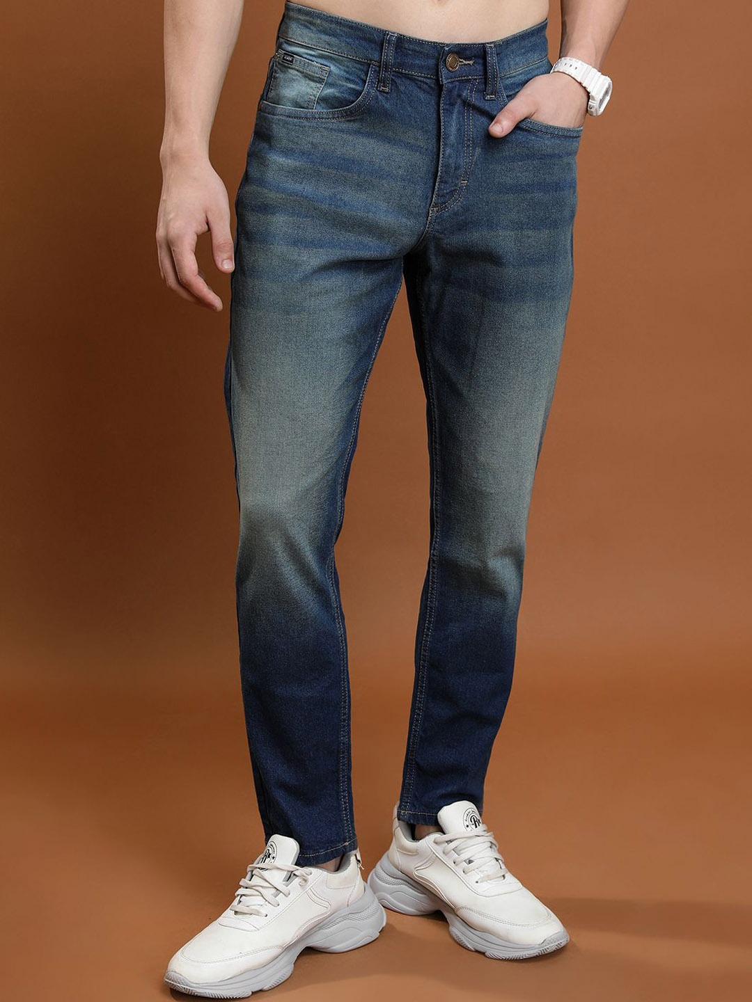 

HIGHLANDER Men Slim Fit Jeans, Blue