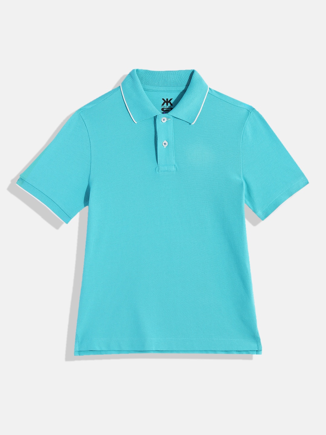 

Kook N Keech Teens Boys Polo Collar Pure Cotton T-shirt, Blue