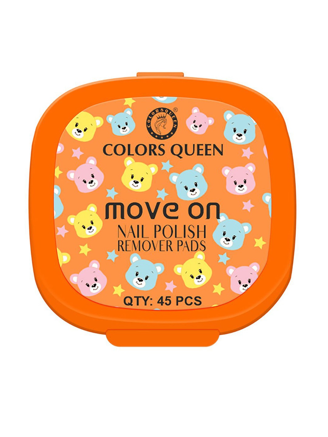 

Colors Queen Move On Nail Polish Remover Pads 45 Pieces, Orange