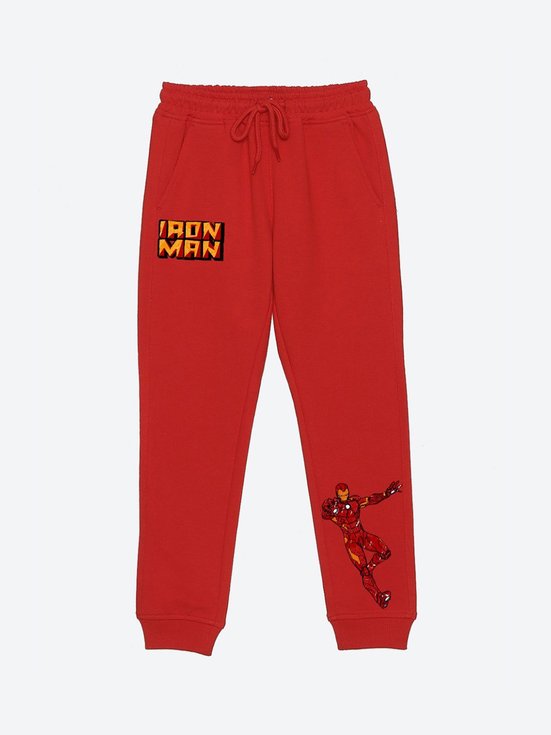

YK Marvel Boys Mid-Rise Joggers, Red