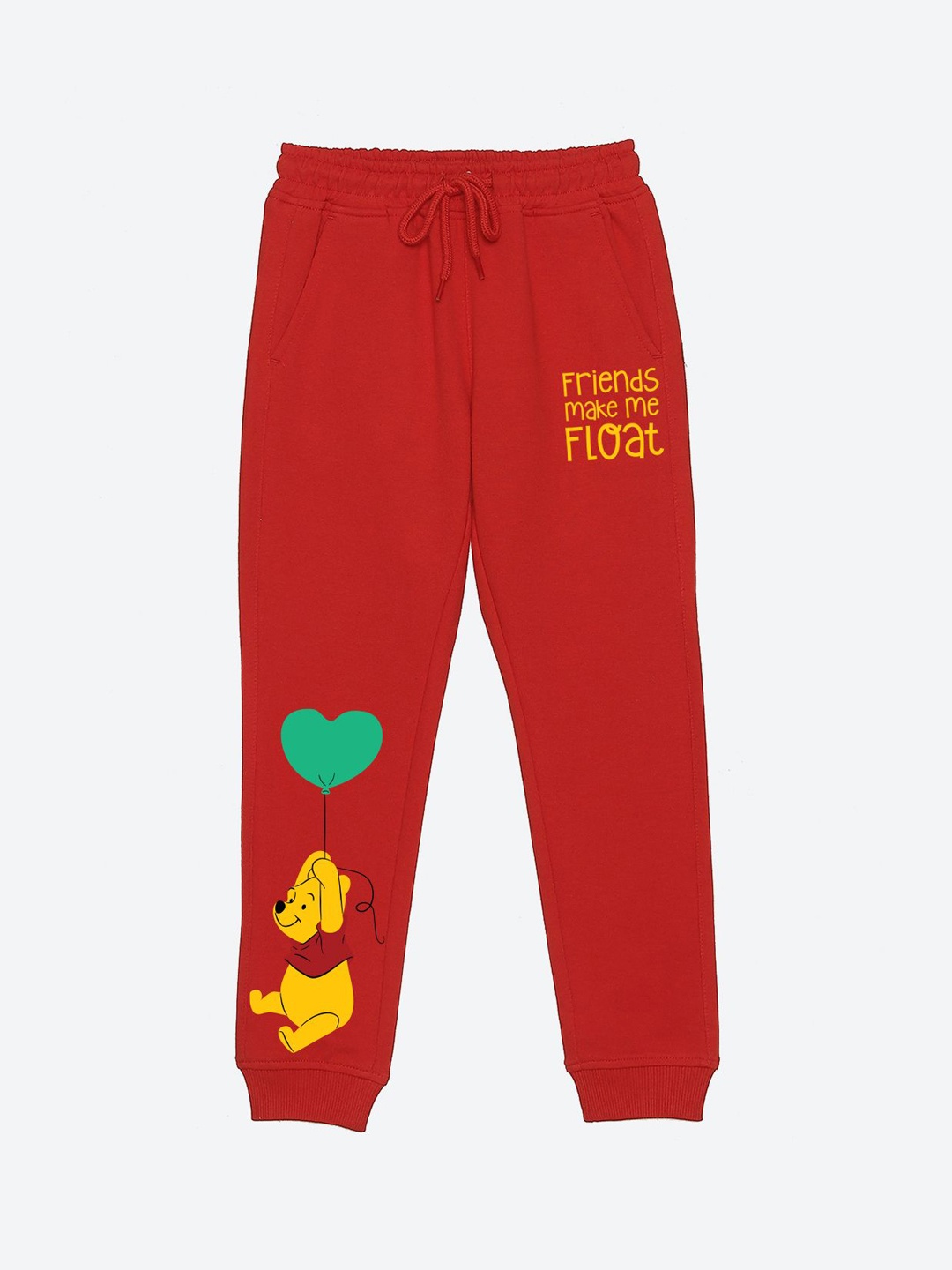 

YK Disney Boys Printed Mid Rise Joggers, Red