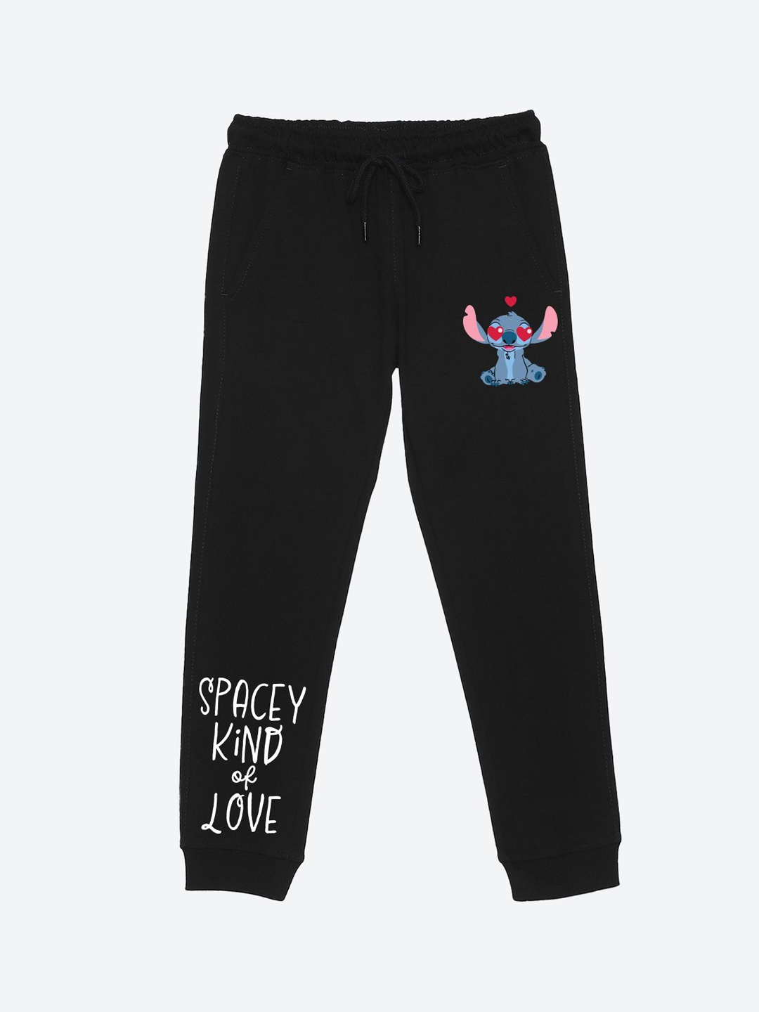 

YK Disney Boys Printed Full Length Joggers, Black