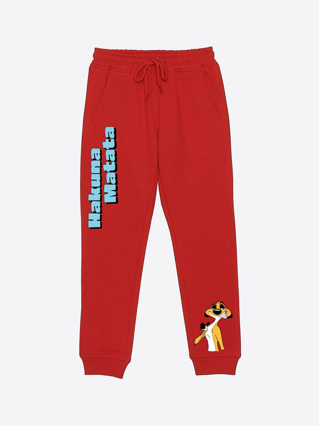 

YK Disney Boys Graphic Printed Regular Fit Joggers, Red