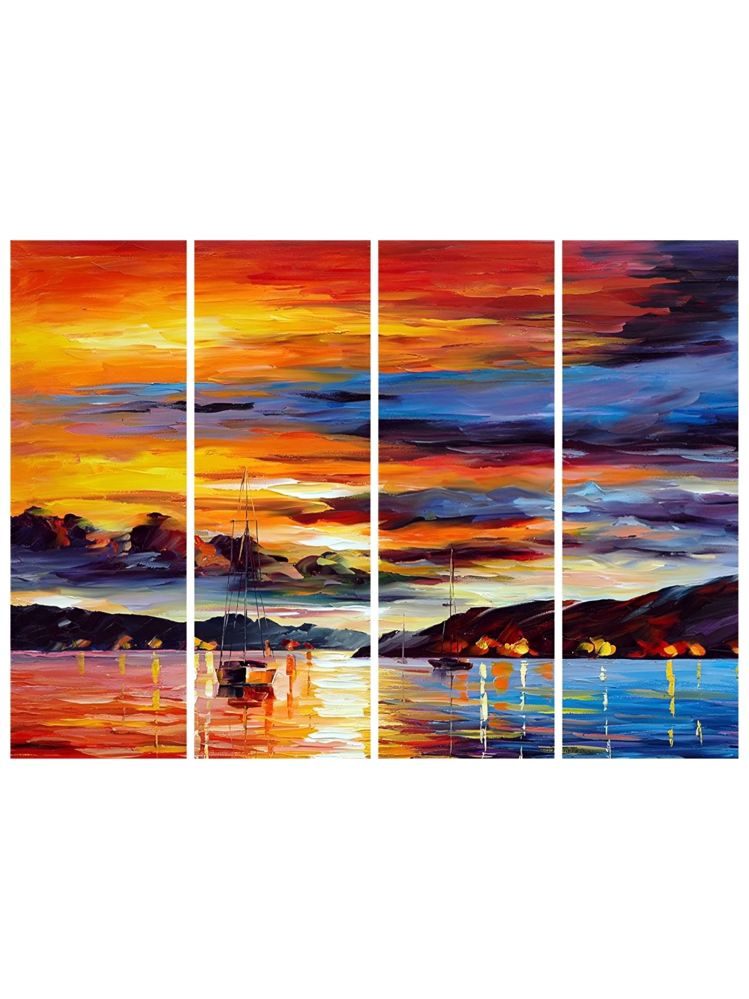 

Inephos Navy Blue & Blue 1 Piece Canvas Other Wall Paintings