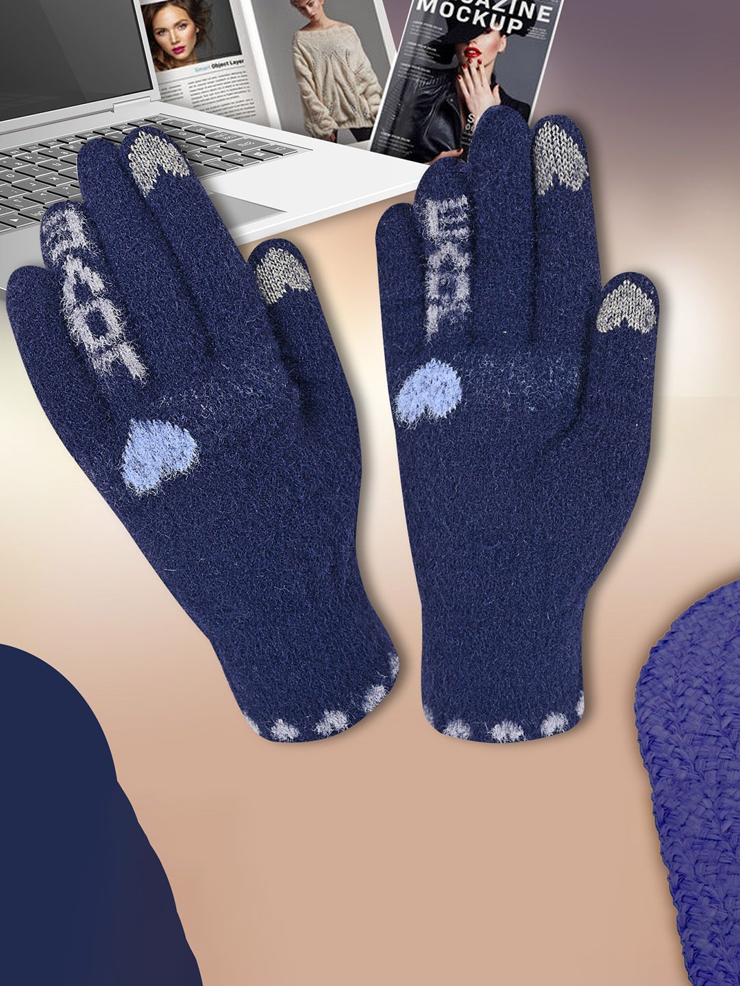 

LOOM LEGACY Women Touchscreen Gloves, Blue