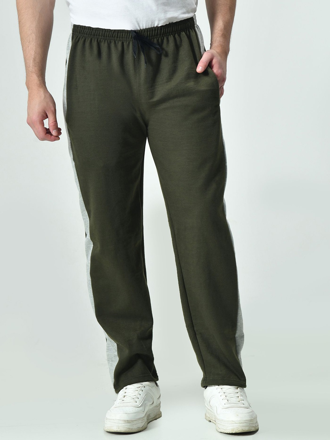 

BAESD Men Mid-Rise Track Pants, Green