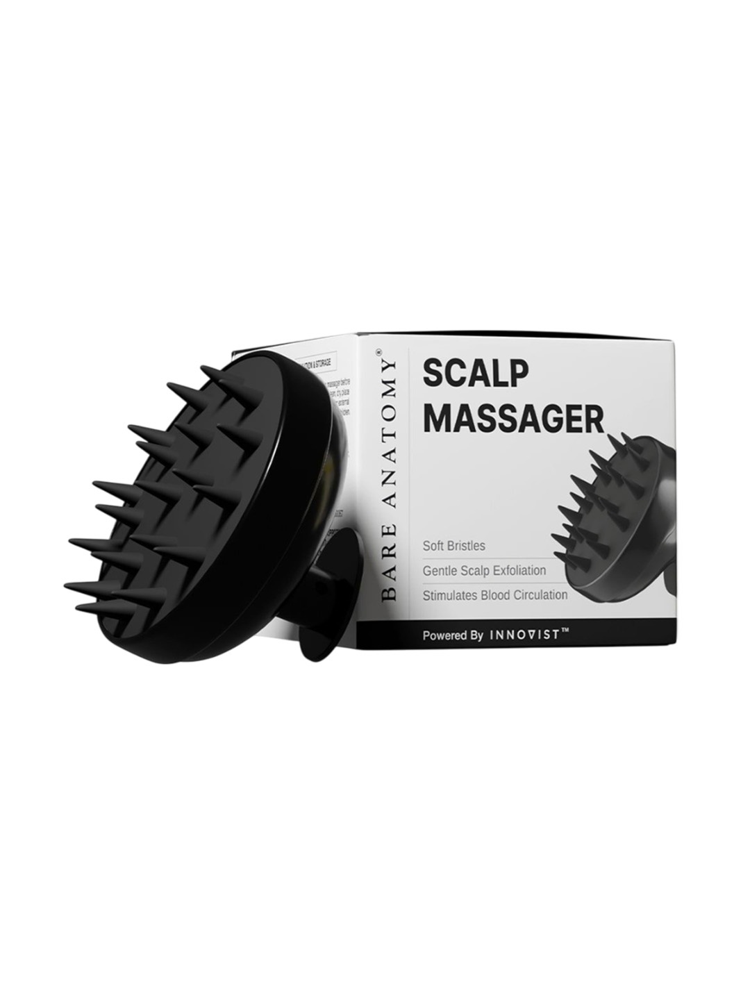 

Bare Anatomy Hair Scalp Massager Shampoo Brush, Black