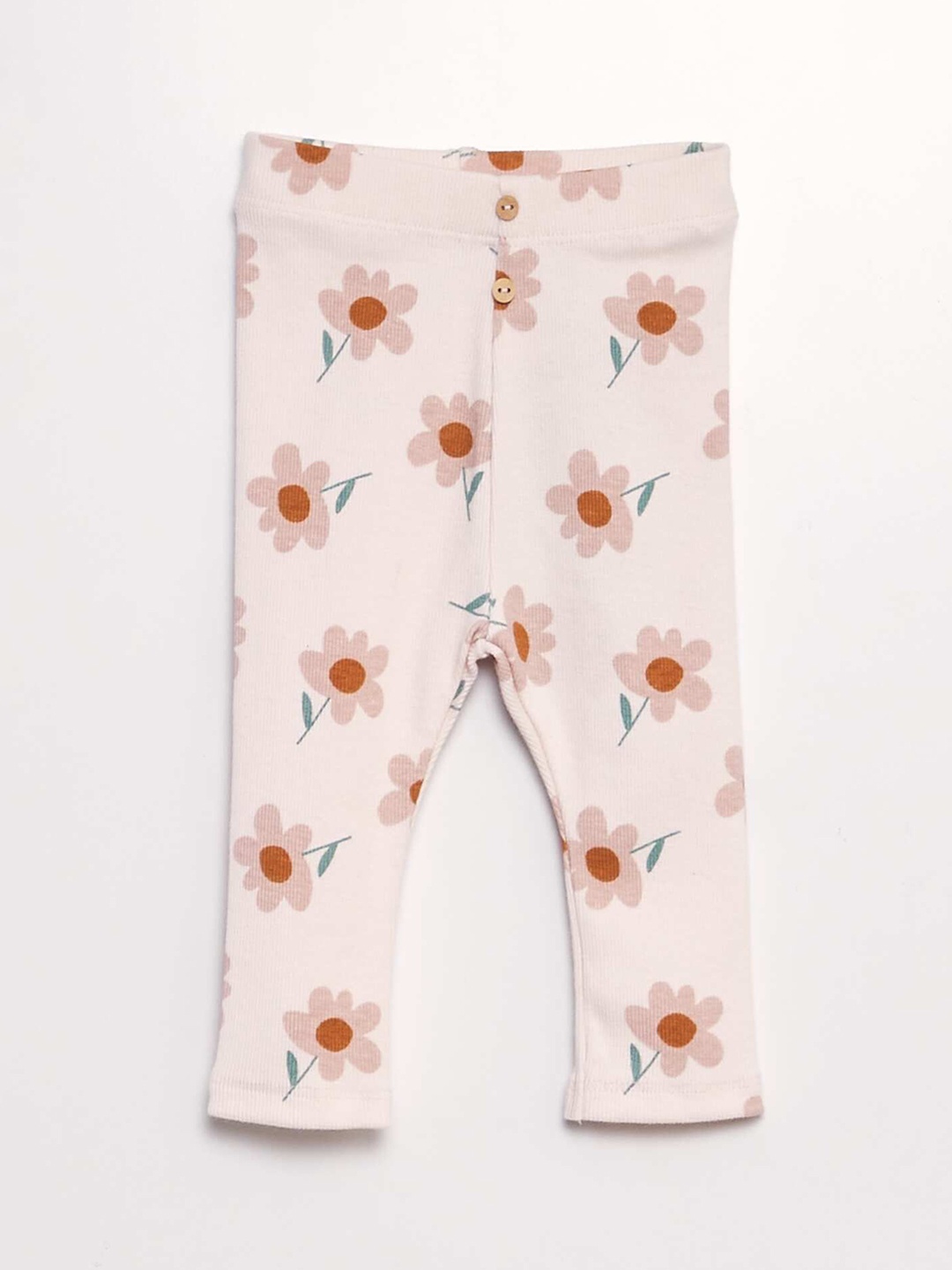 

KIABI Girls Printed Three Fourth-Length Leggings, Pink