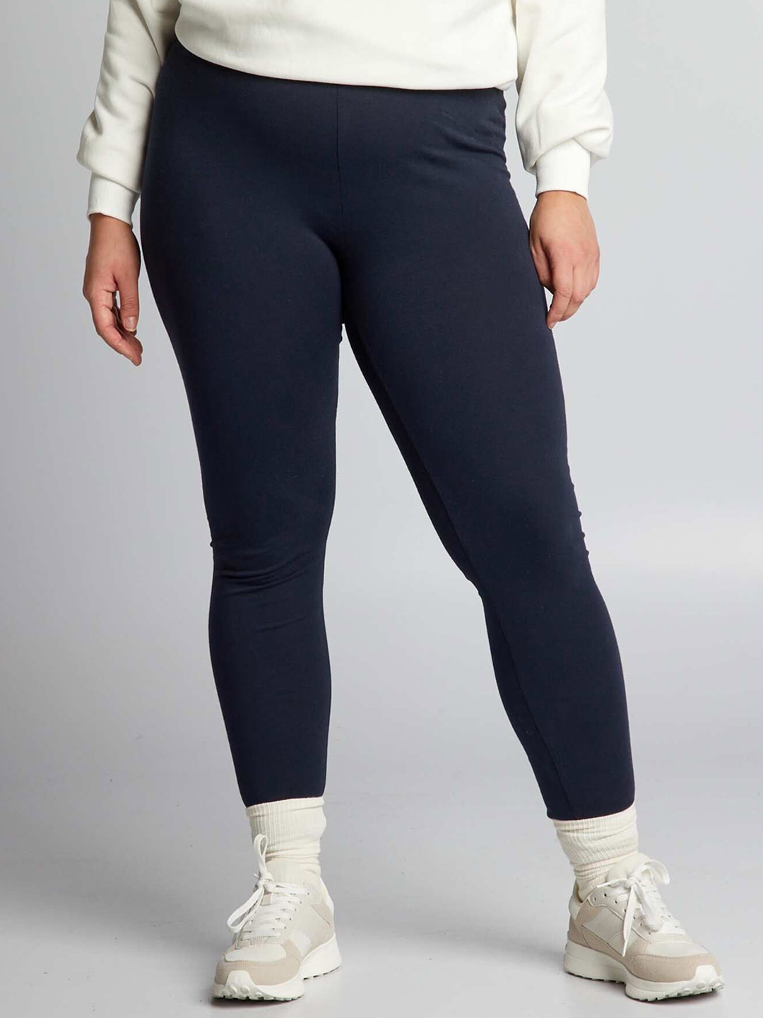 

KIABI Women Plus Size Ankle-Length Leggings, Blue