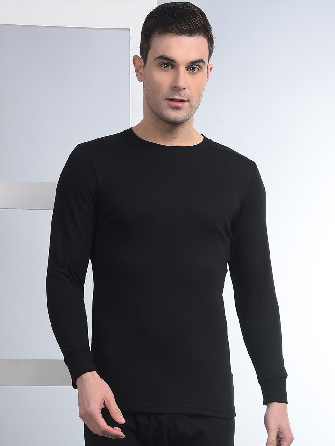 

Force NXT Men Cotton Thermal Top, Black