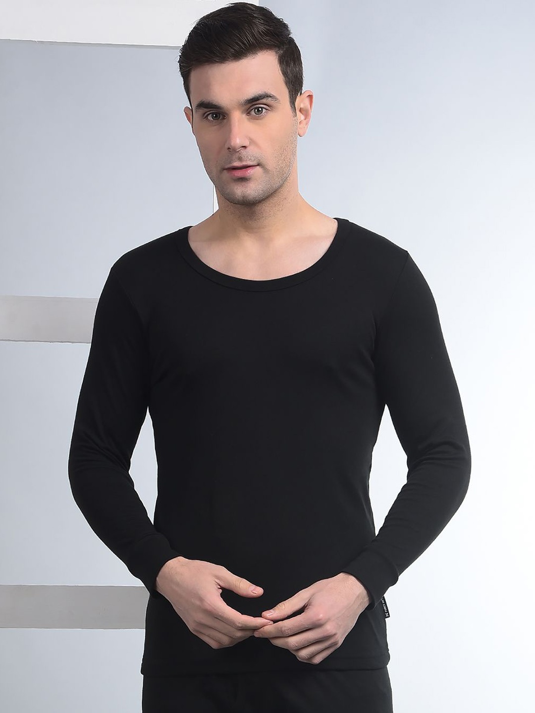 

Force NXT Men Cotton Thermal Top, Black