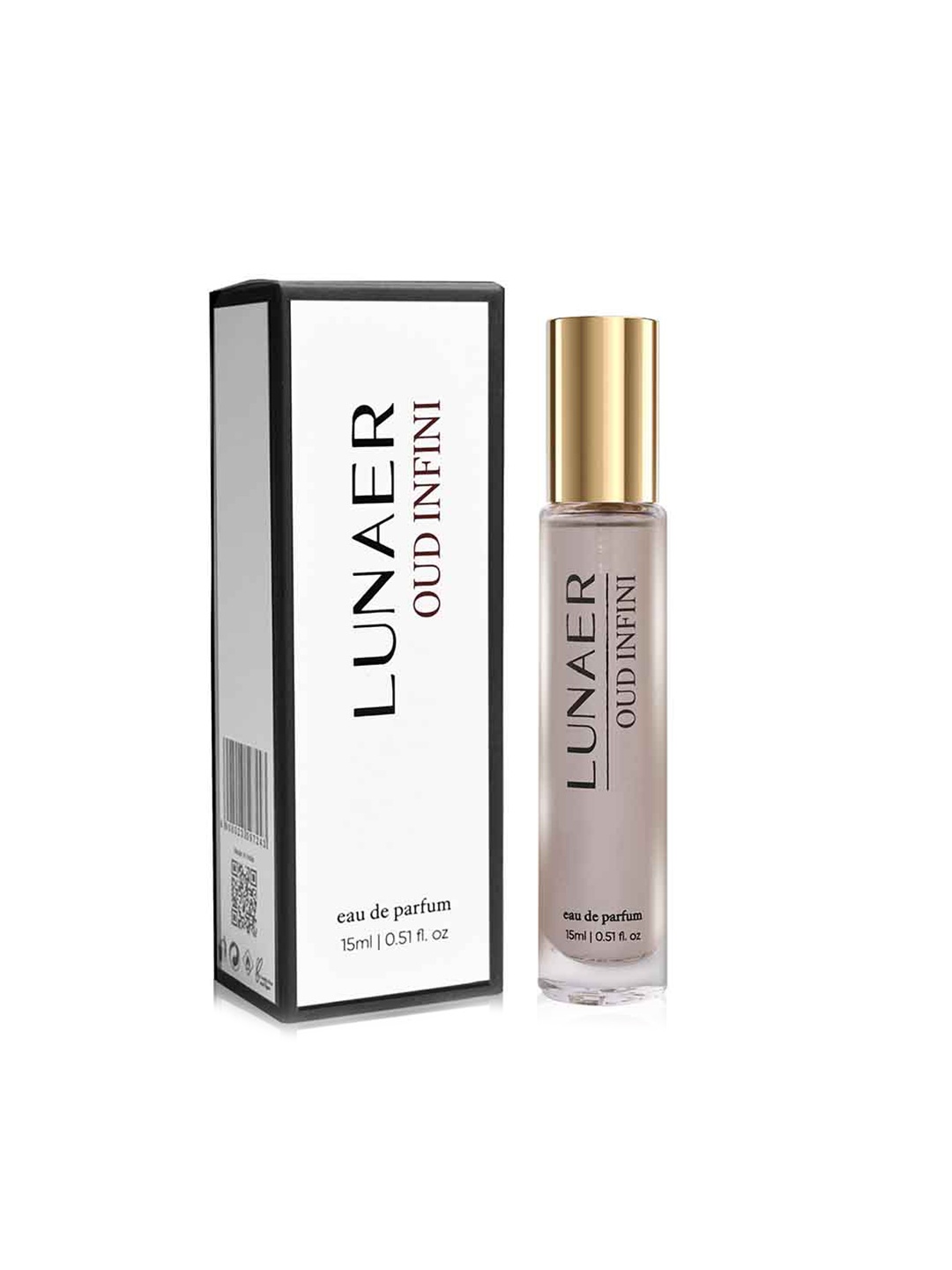 

LUNAER Oud Infini Long Lasting Travel Size Mini Eau De Perfume - 15 ml, Yellow