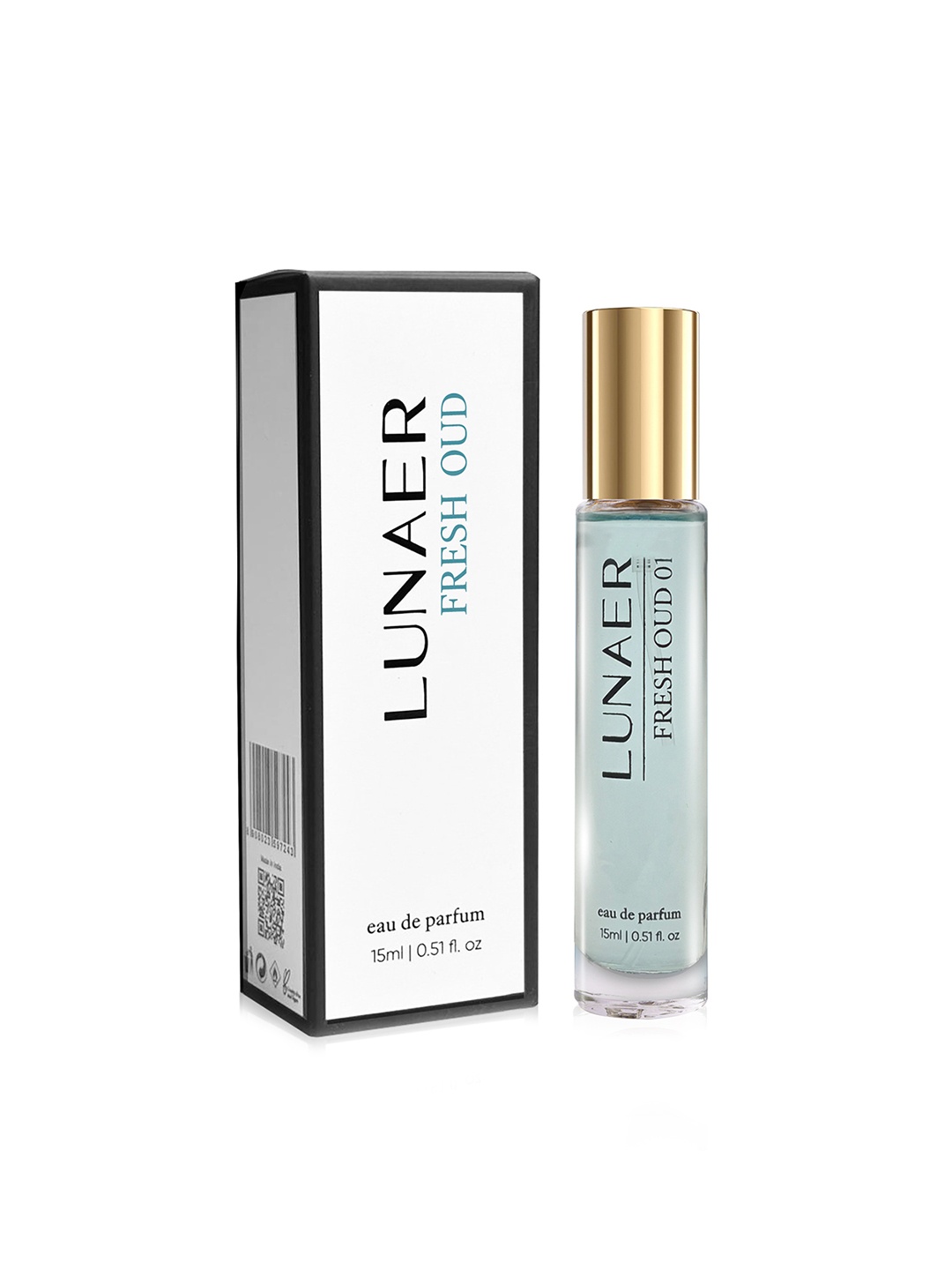 

LUNAER Fresh Oud Long Lasting Travel Size Mini Eau De Perfume - 15 ml, Blue