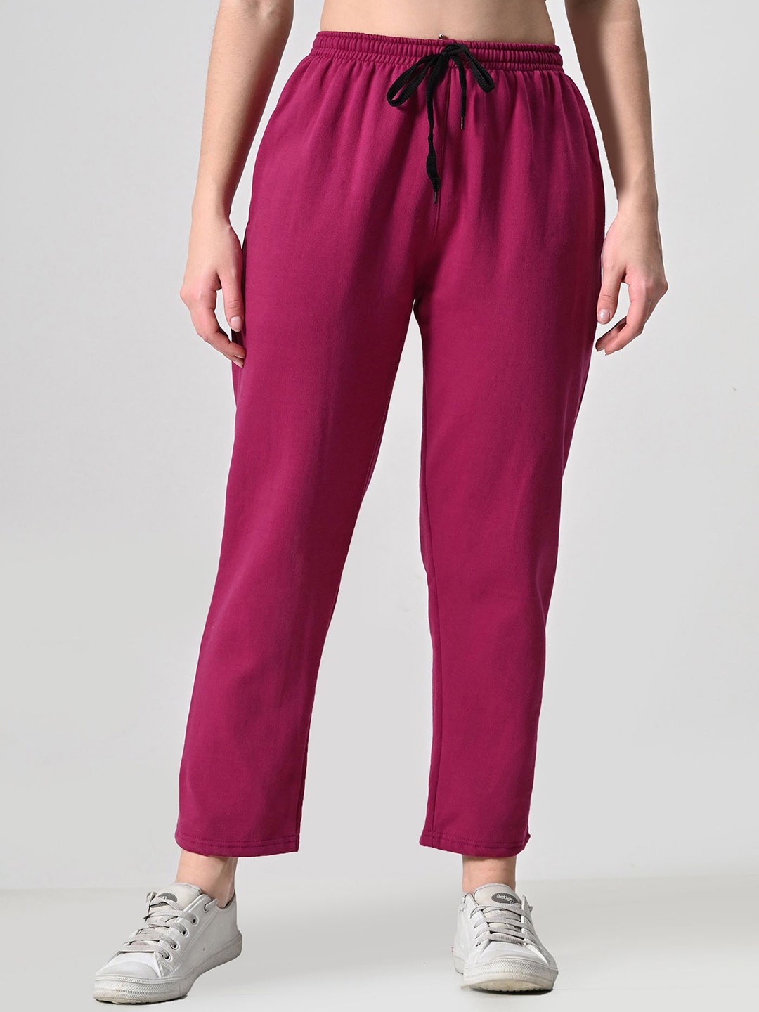 

BAESD Women Mid Rise Track Pants, Magenta